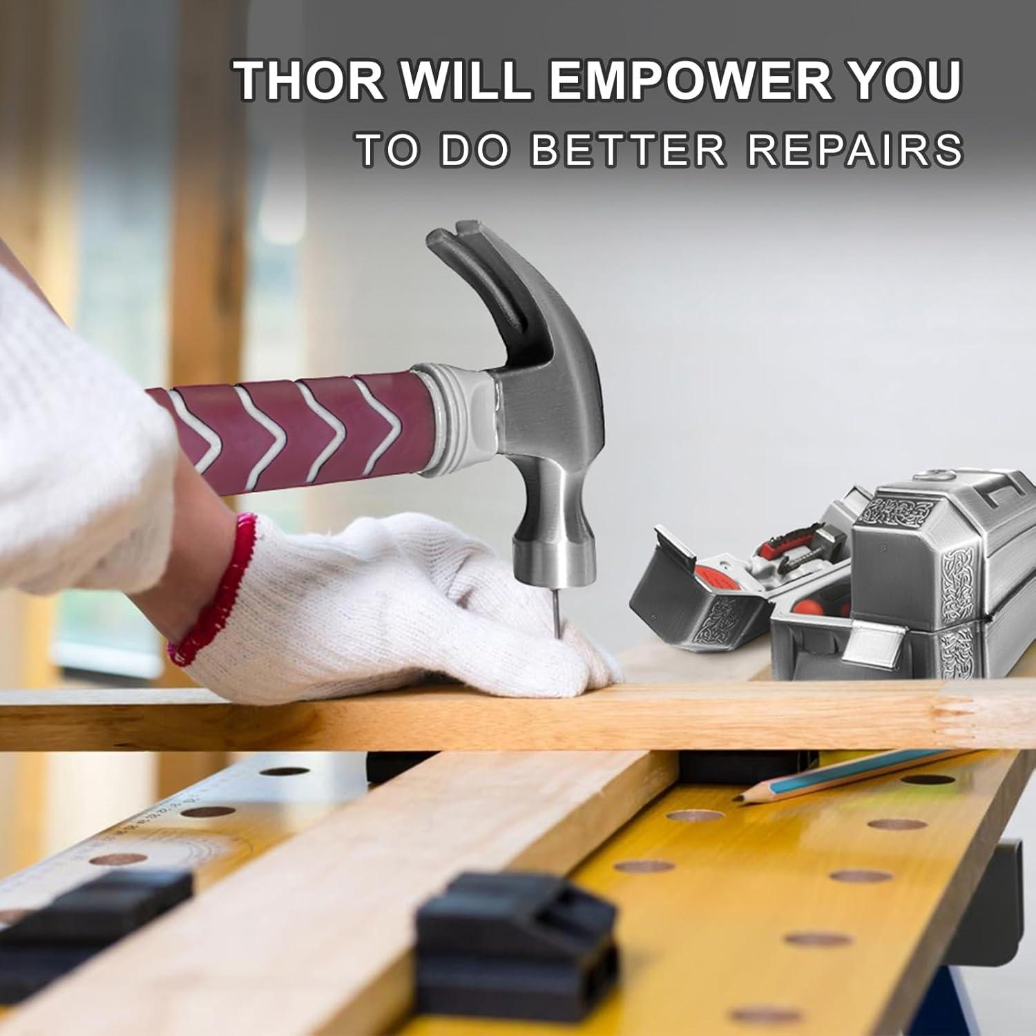 Juego de Herramientas Martillo Thor 28 Piezas DIY y Carpintería