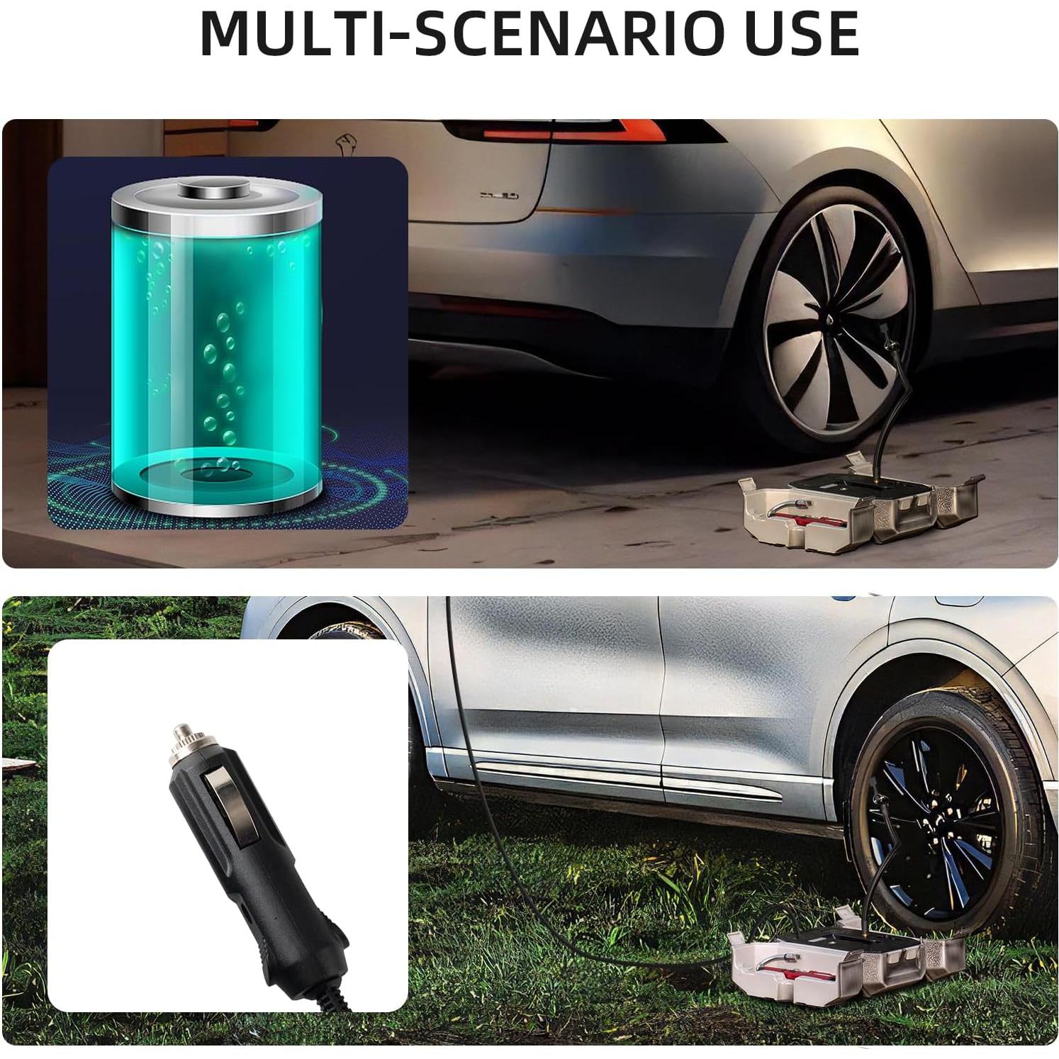 Bomba de Aire Eléctrica YHOU DOOLS 100 PSI con Accesorios