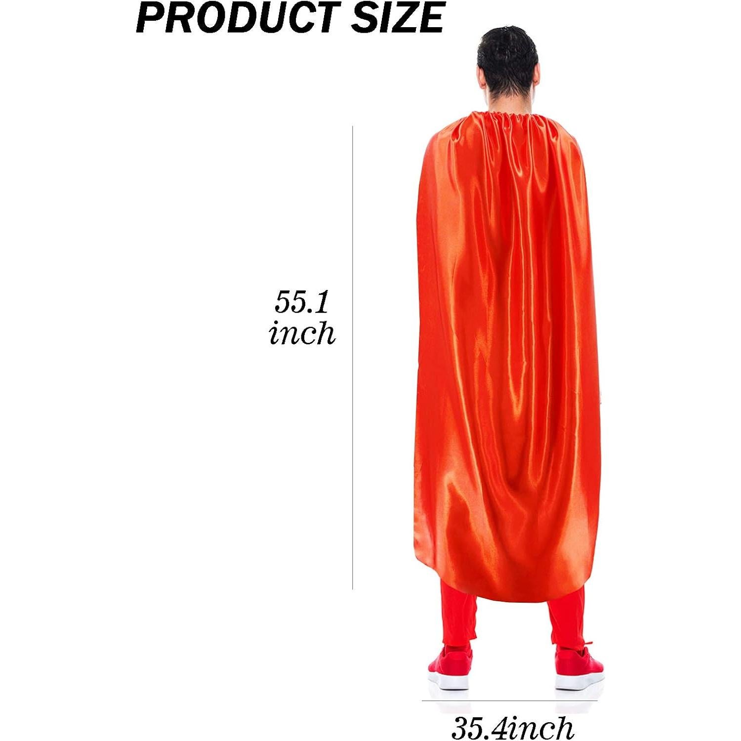 Capa y Máscara de Superhéroe iROLEWIN para Adultos - Azul