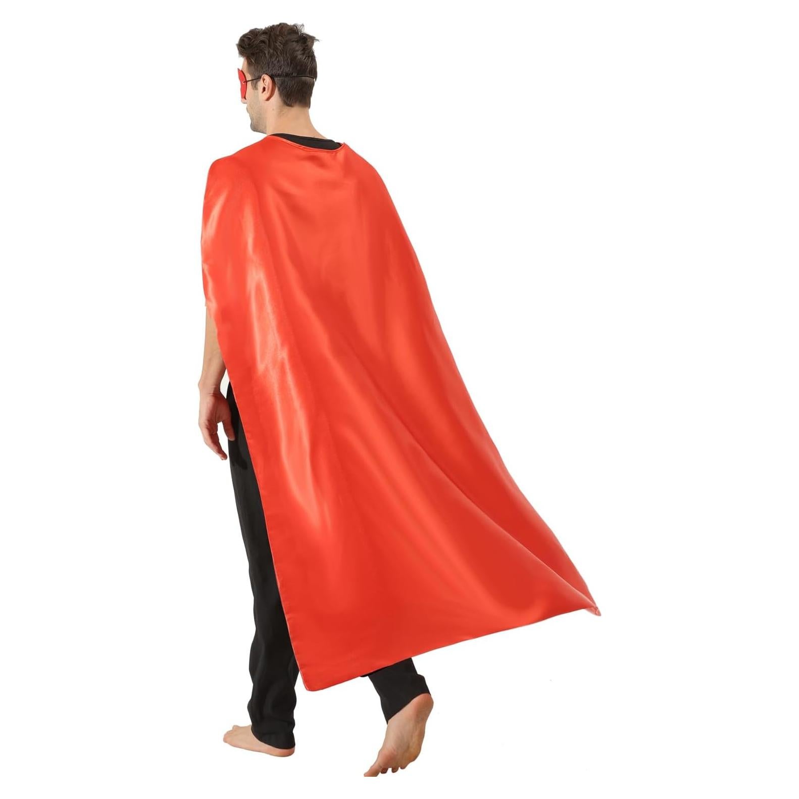 Capa y Máscara de Superhéroe Kidsfere para Adultos - Disfraz Halloween