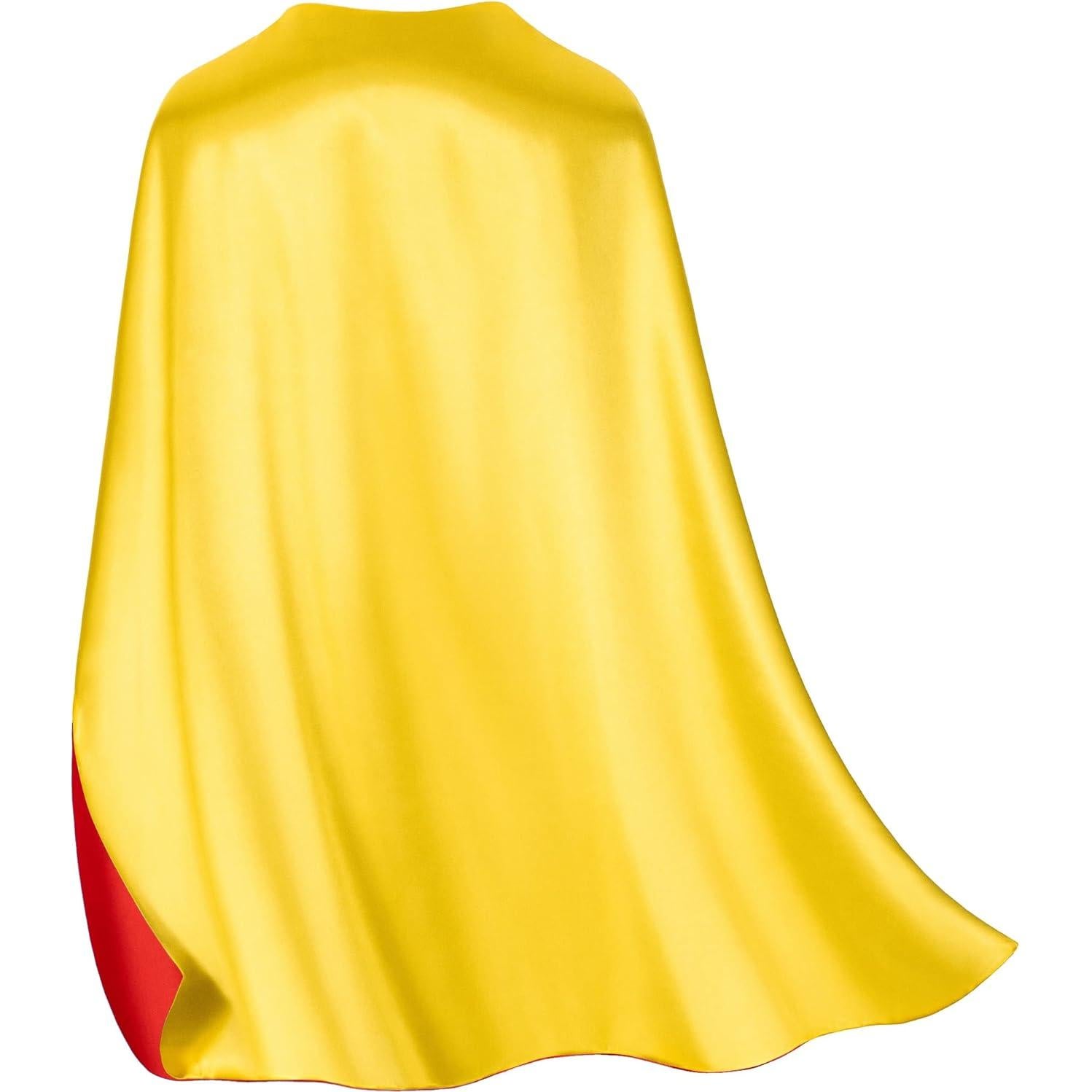 Capa y Máscara de Superhéroe Doble Cara Bosvin 70x70 cm Niños