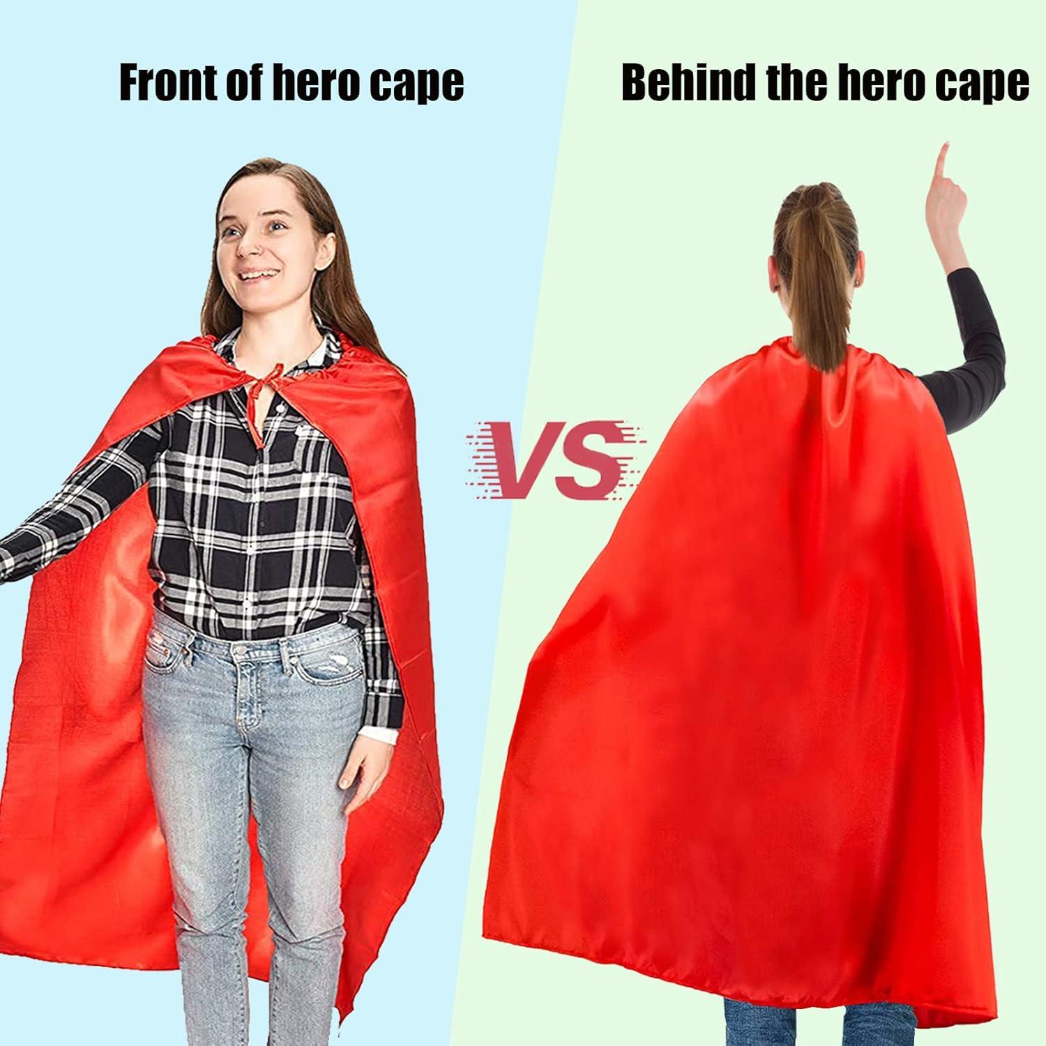 Capa de Superhéroe para Adultos Maklulu + Máscara - 120 cm