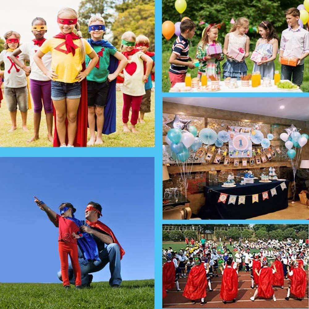 Capa y Máscara de Superhéroe HuangWeida para Niños 3-9 Años