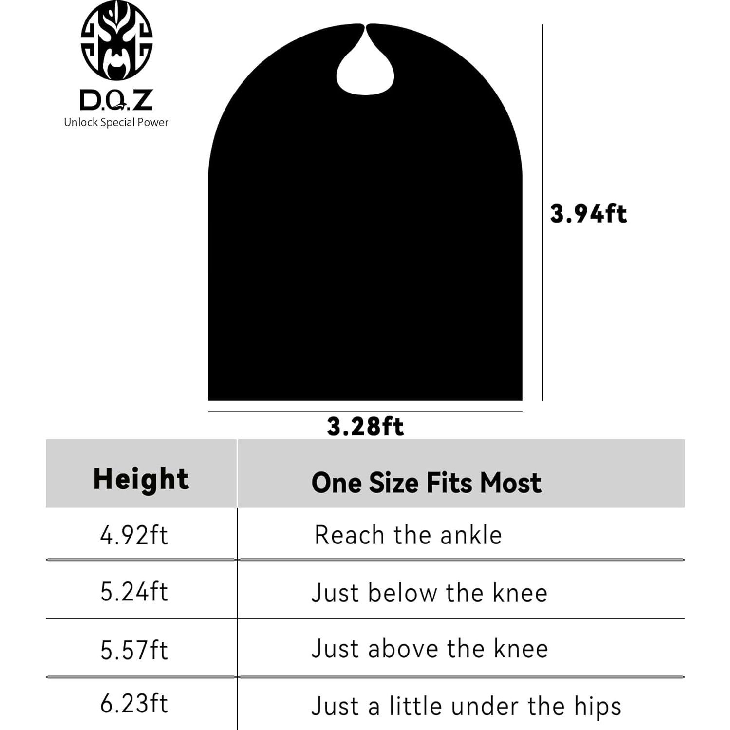 Capa y Máscara de Superhéroe D.Q.Z para Adultos - Rojo