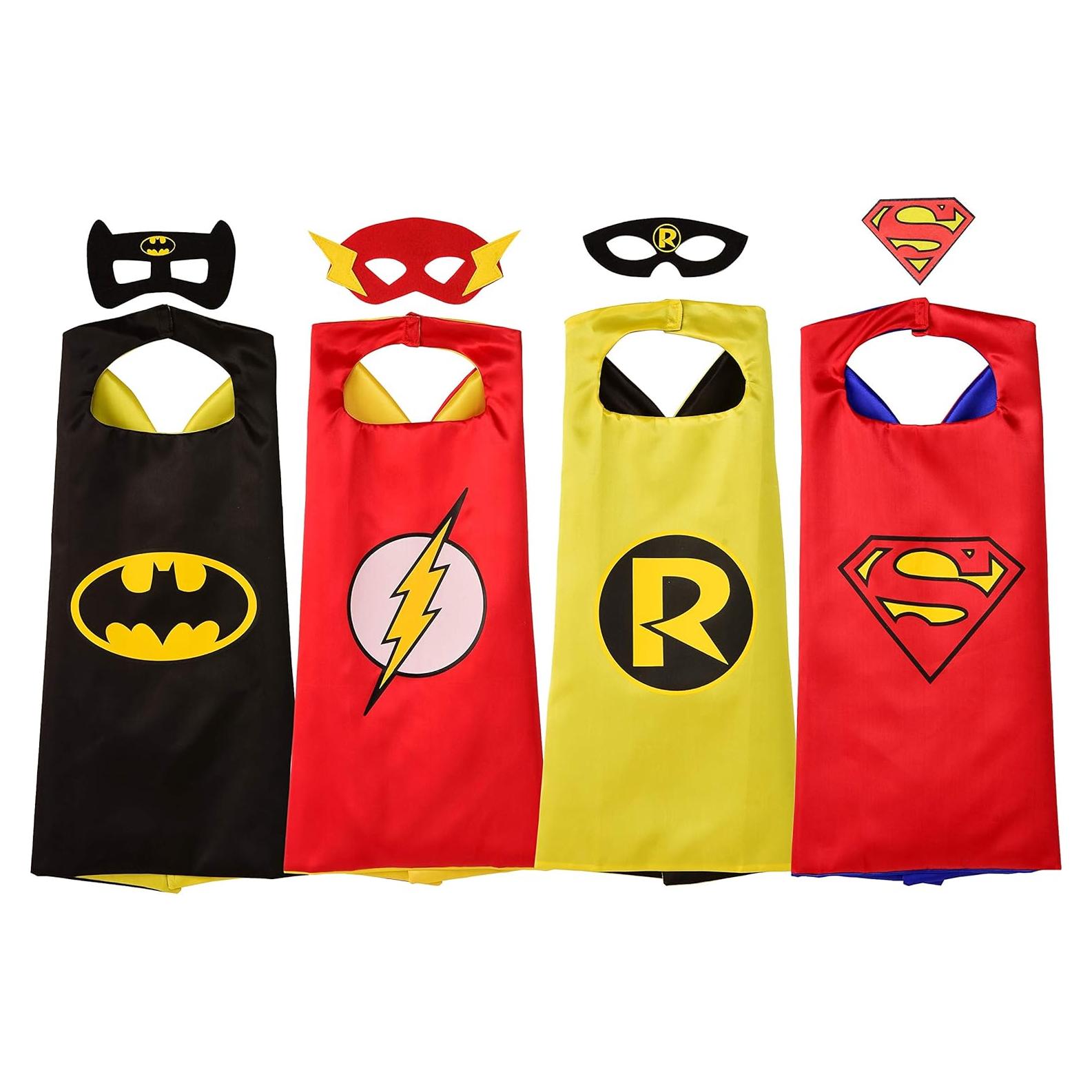 Conjunto de Disfraz de Superhéroe Rubie's para Niños - 4 Capas y 3 Máscaras
