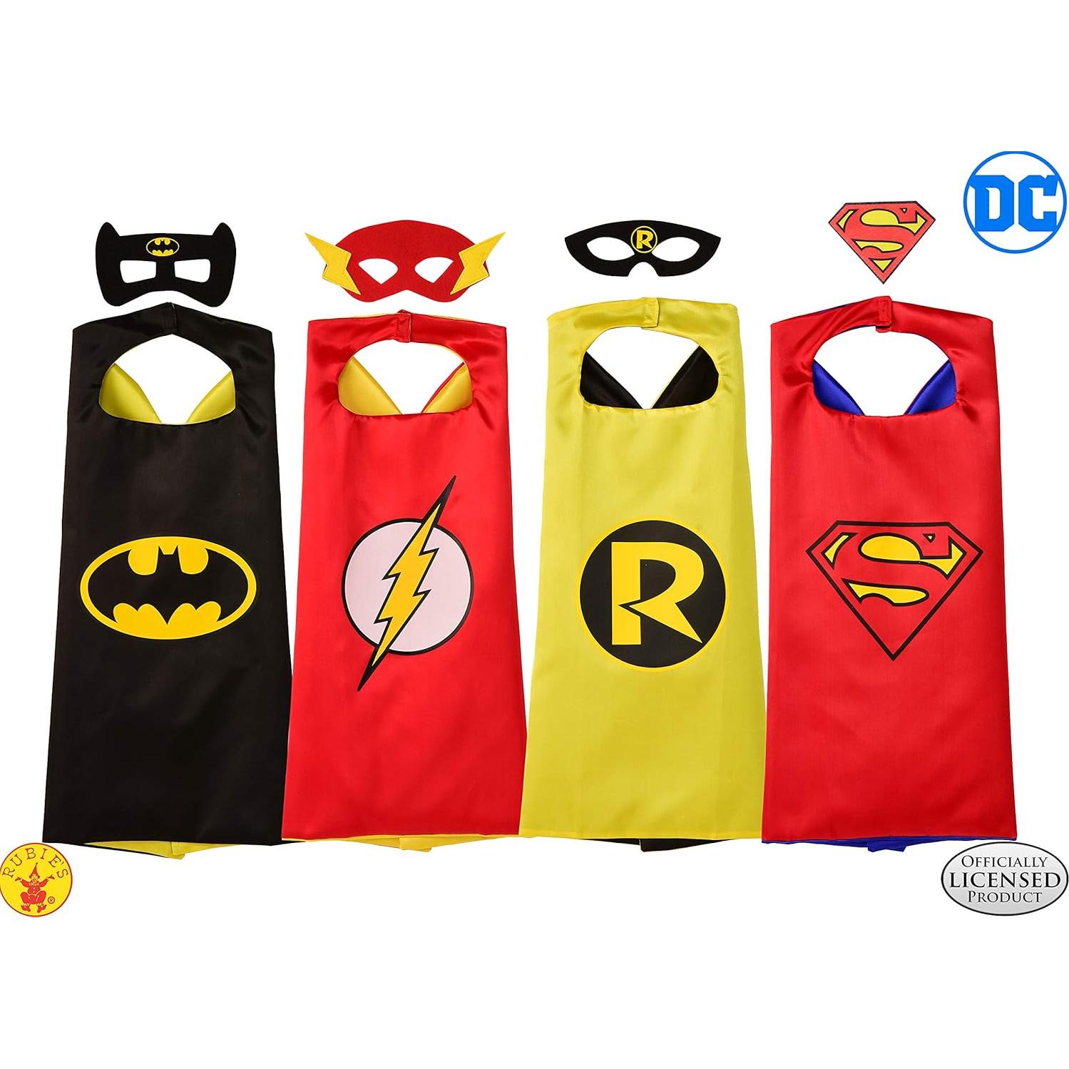 Conjunto de Disfraz de Superhéroe Rubie's para Niños - 4 Capas y 3 Máscaras