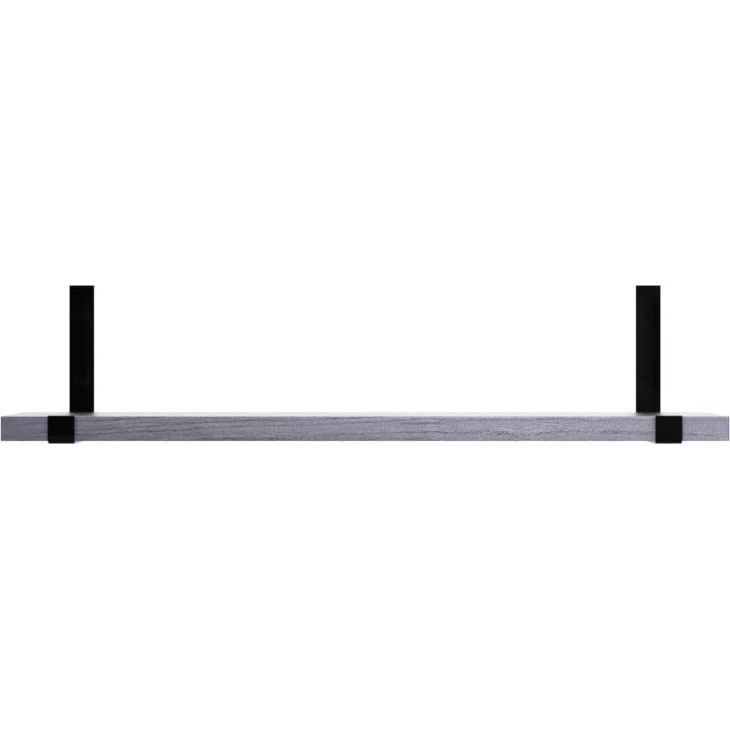 Estantes flotantes Fixwal de 5 piezas en madera gris 40x12 cm