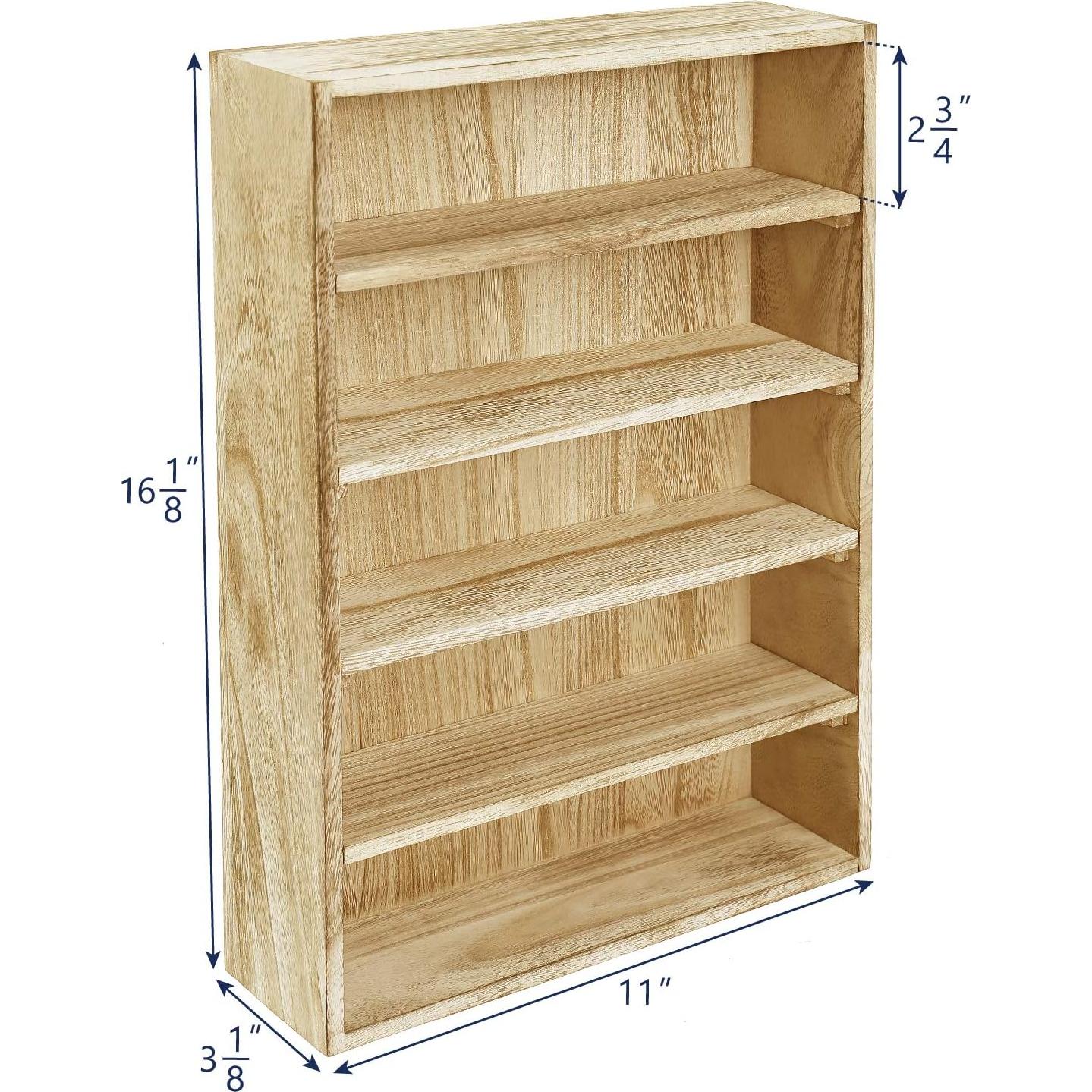 Estantería de Madera Ikee Design WD5063 5 Estantes Ajustables
