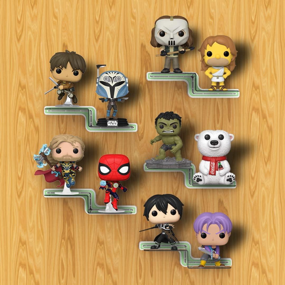 Estante de Exhibición Flotante YODAR 5 Pcs Acrílico Transparente