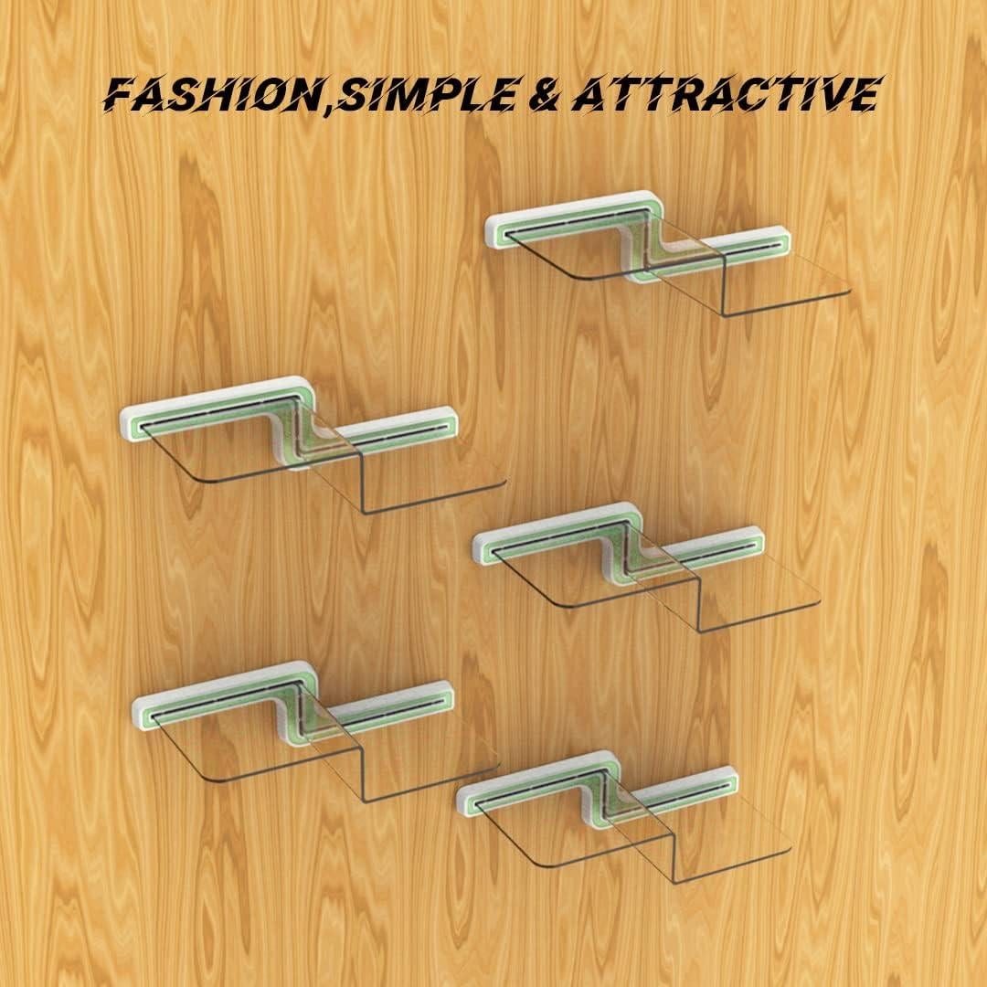 Estante de Exhibición Flotante YODAR 5 Pcs Acrílico Transparente