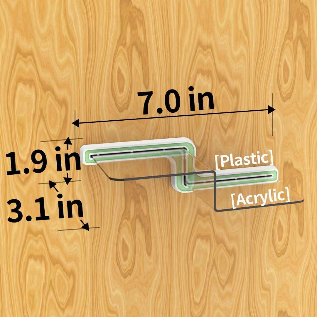 Estante de Exhibición Flotante YODAR 5 Pcs Acrílico Transparente