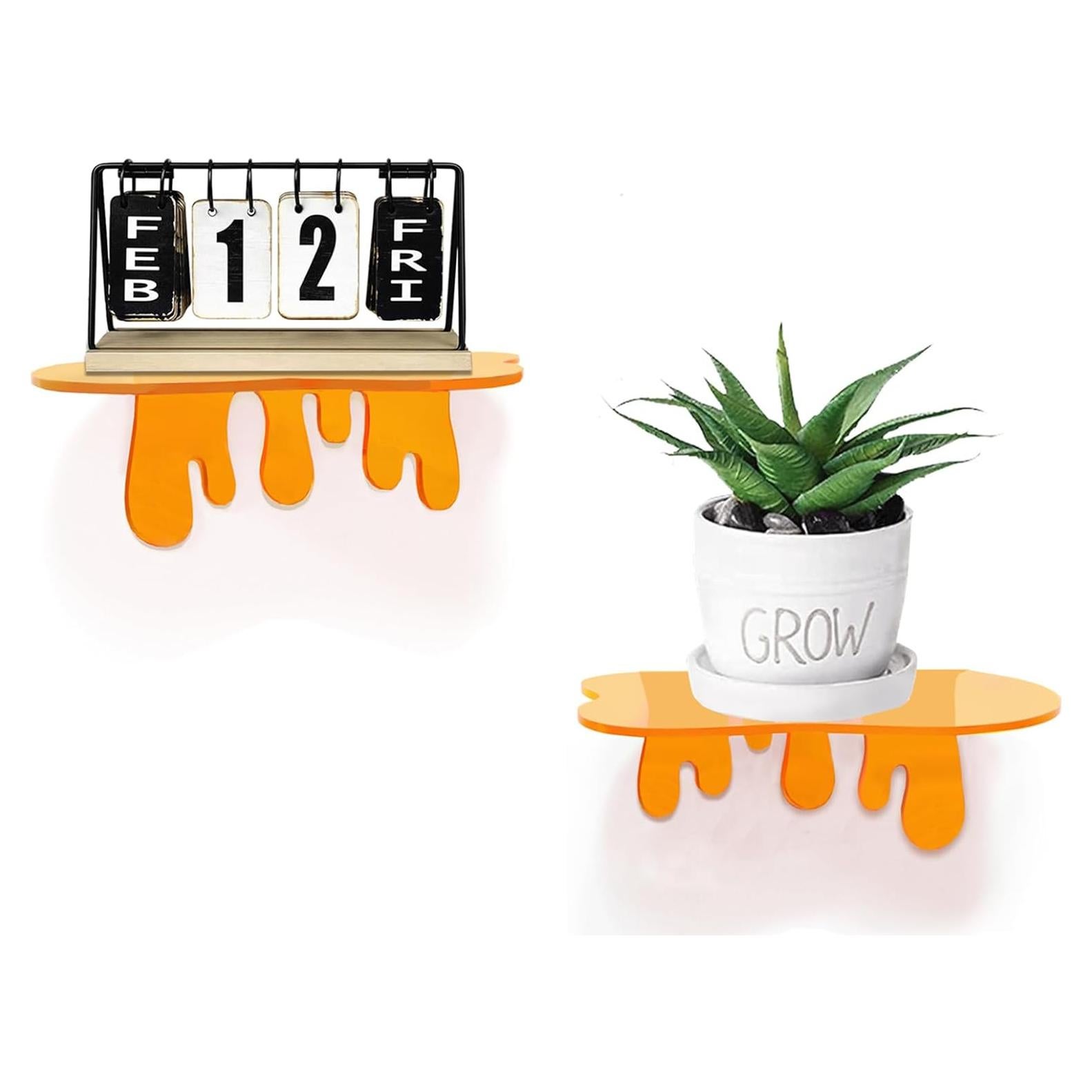 Estantes Flotantes de Acrílico SetGame - Paquete de 2, 7x8.9 cm