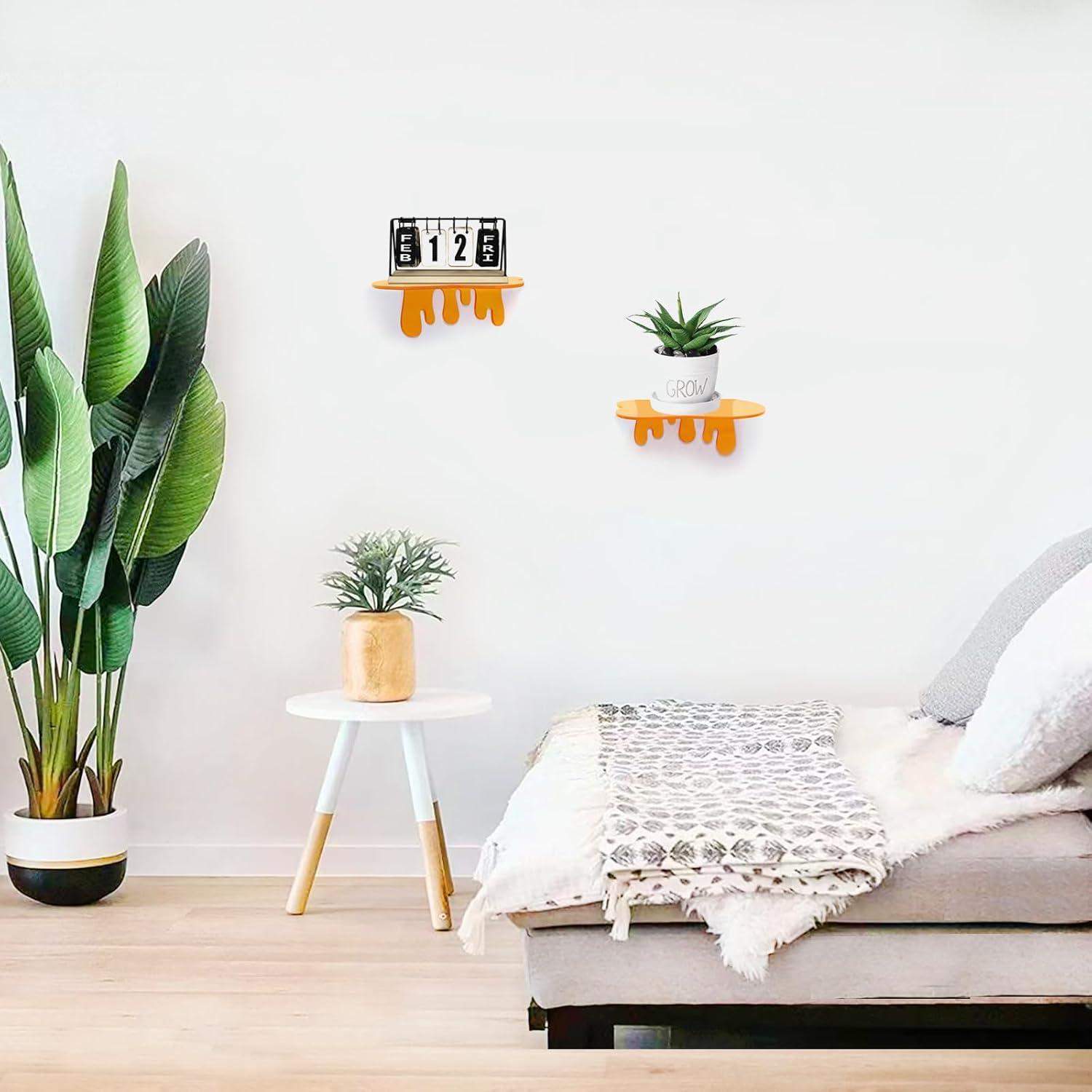 Estantes Flotantes de Acrílico SetGame - Paquete de 2, 7x8.9 cm