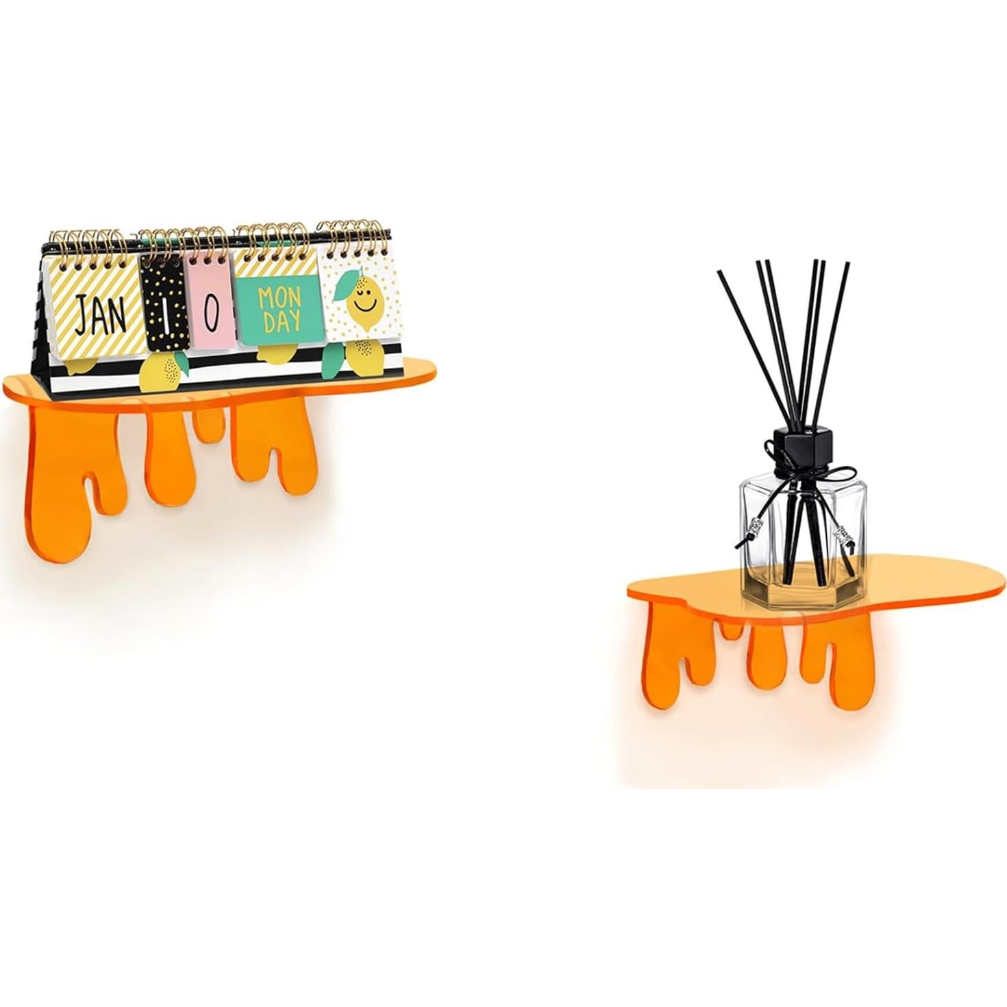 Estantes Flotantes de Acrílico SetGame - Paquete de 2, 7x8.9 cm