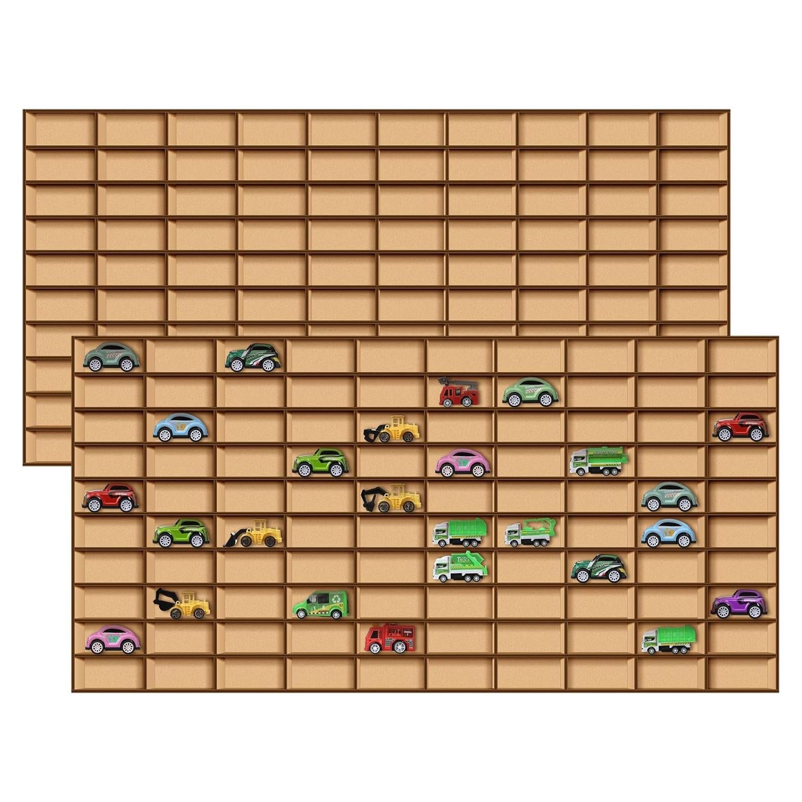 Estante de Madera para Autos de Juguete Menkxi - 2 Pcs 220 Autos