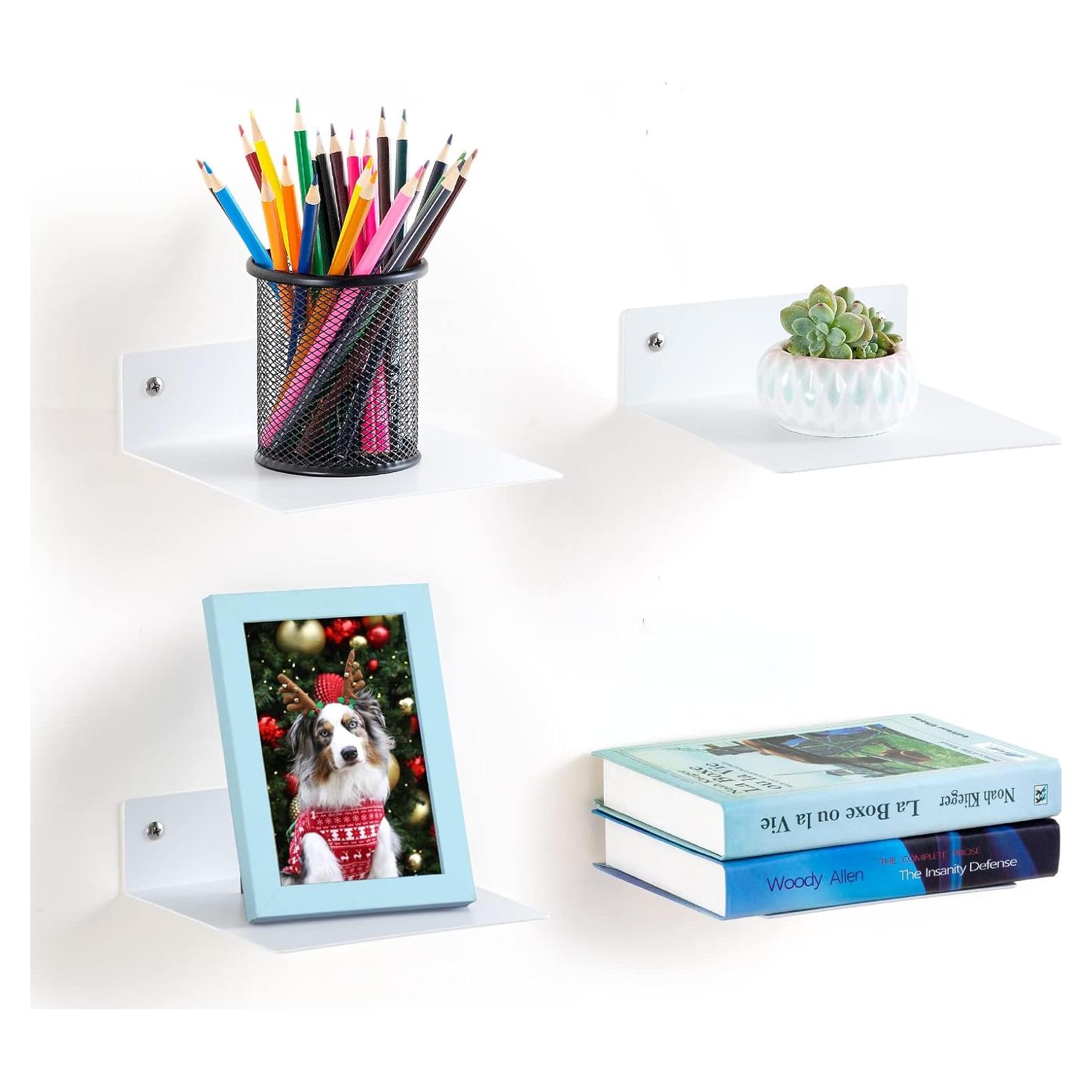 Estantes Flotantes ELSKER&HOME 4 Piezas Blancos 40 cm