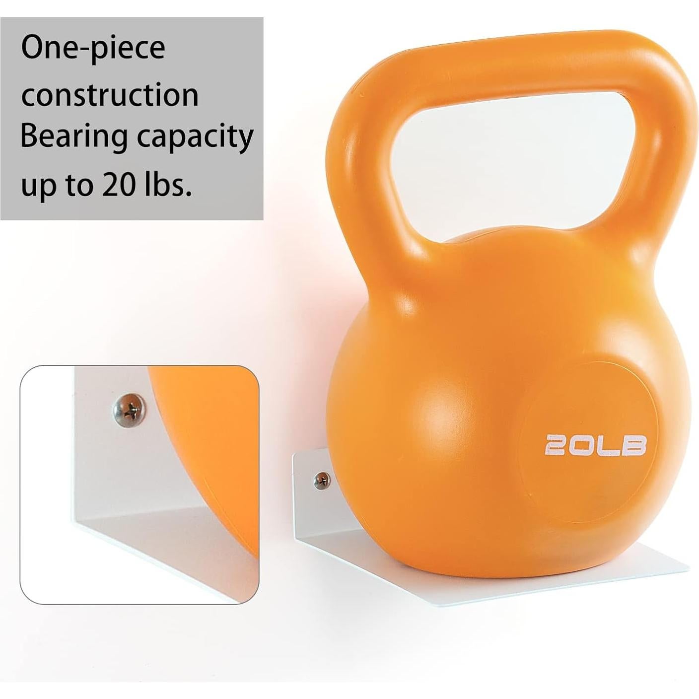 Estantes Flotantes ELSKER&HOME 4 Piezas Blancos 40 cm