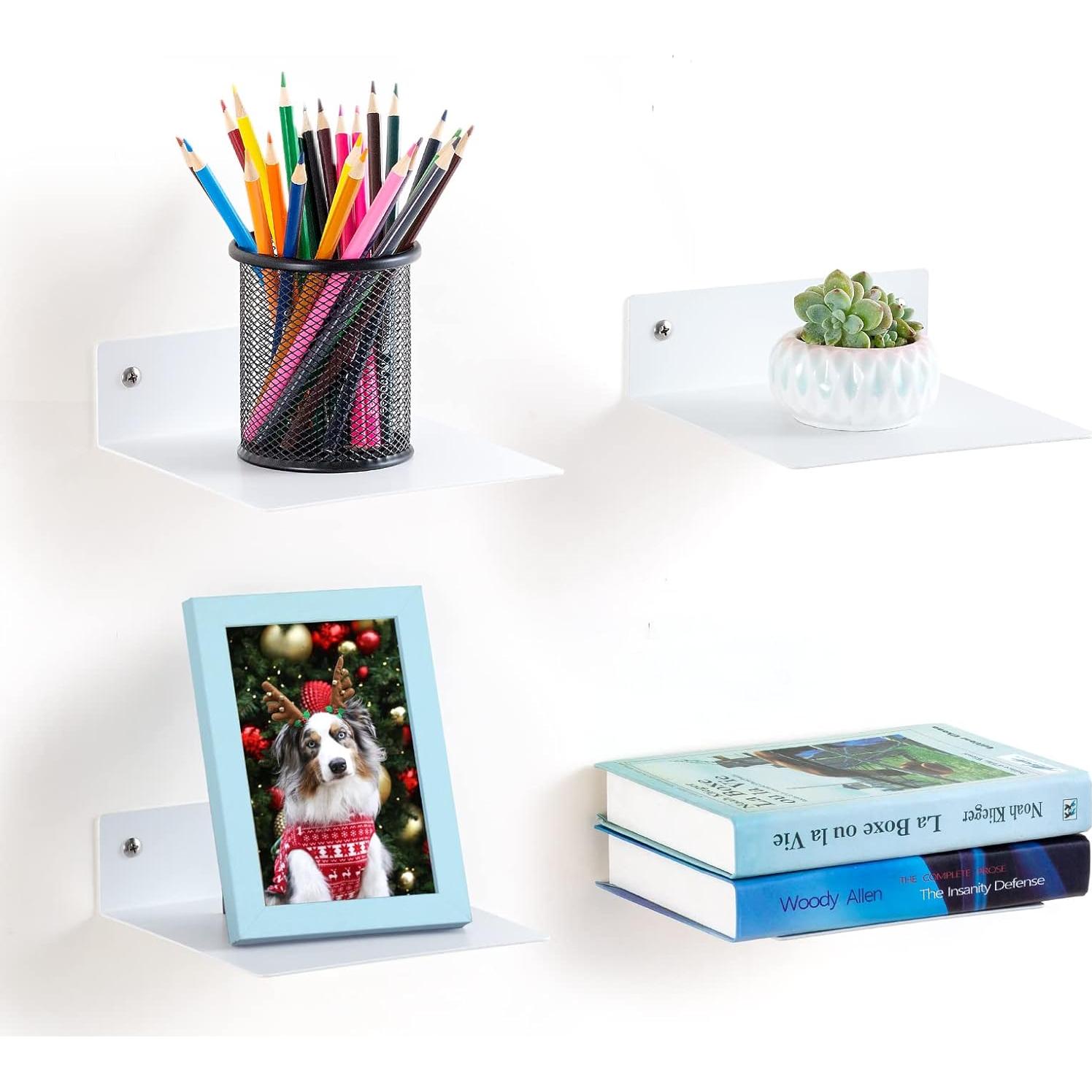 Estantes Flotantes ELSKER&HOME 4 Piezas Blancos 40 cm