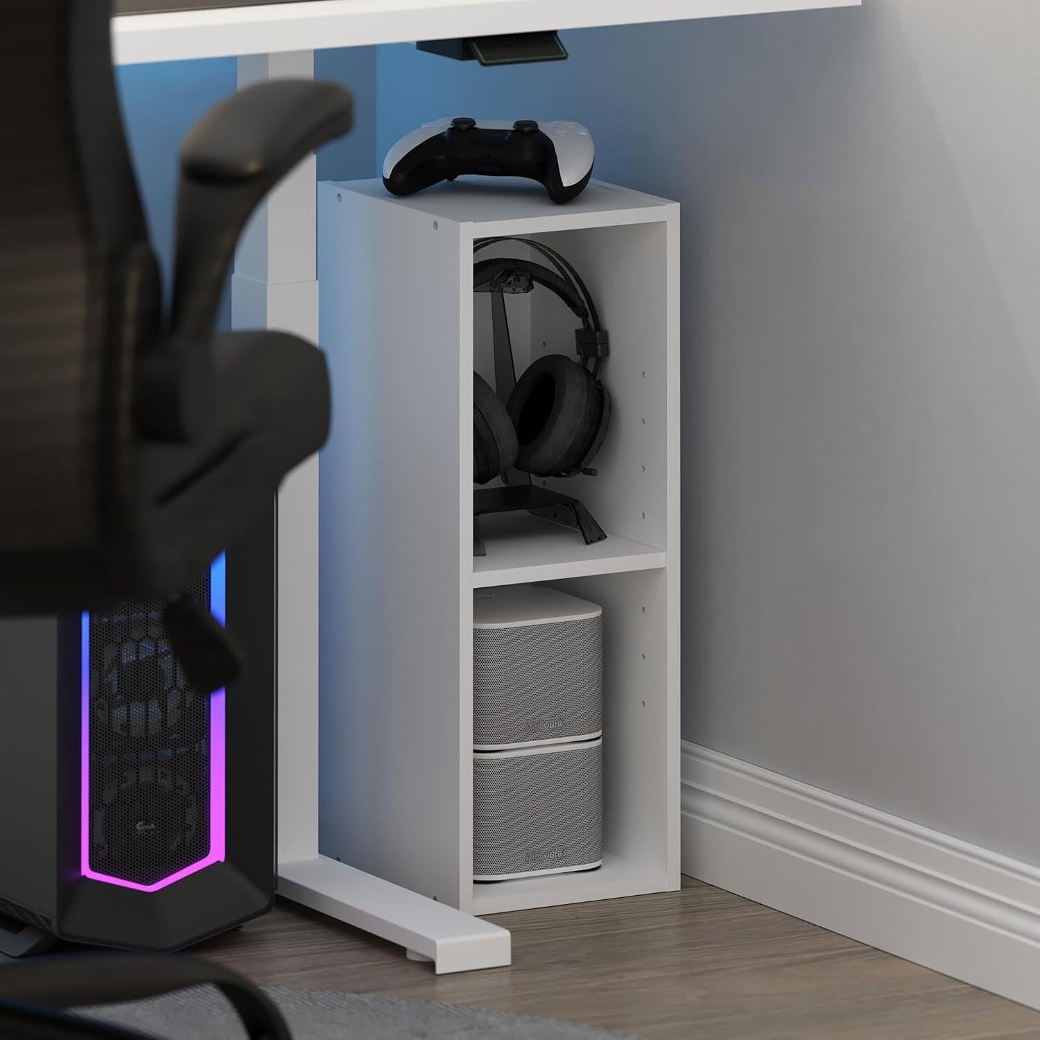 Estante de Almacenamiento Furinno Fulda 2 Niveles Blanco 53.74 cm