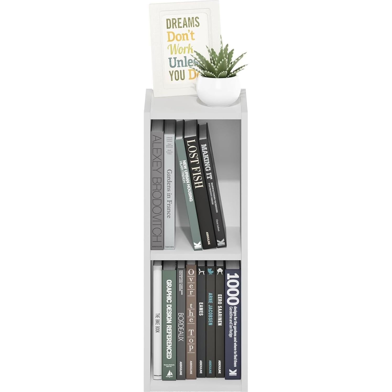 Estante de Almacenamiento Furinno Fulda 2 Niveles Blanco 53.74 cm