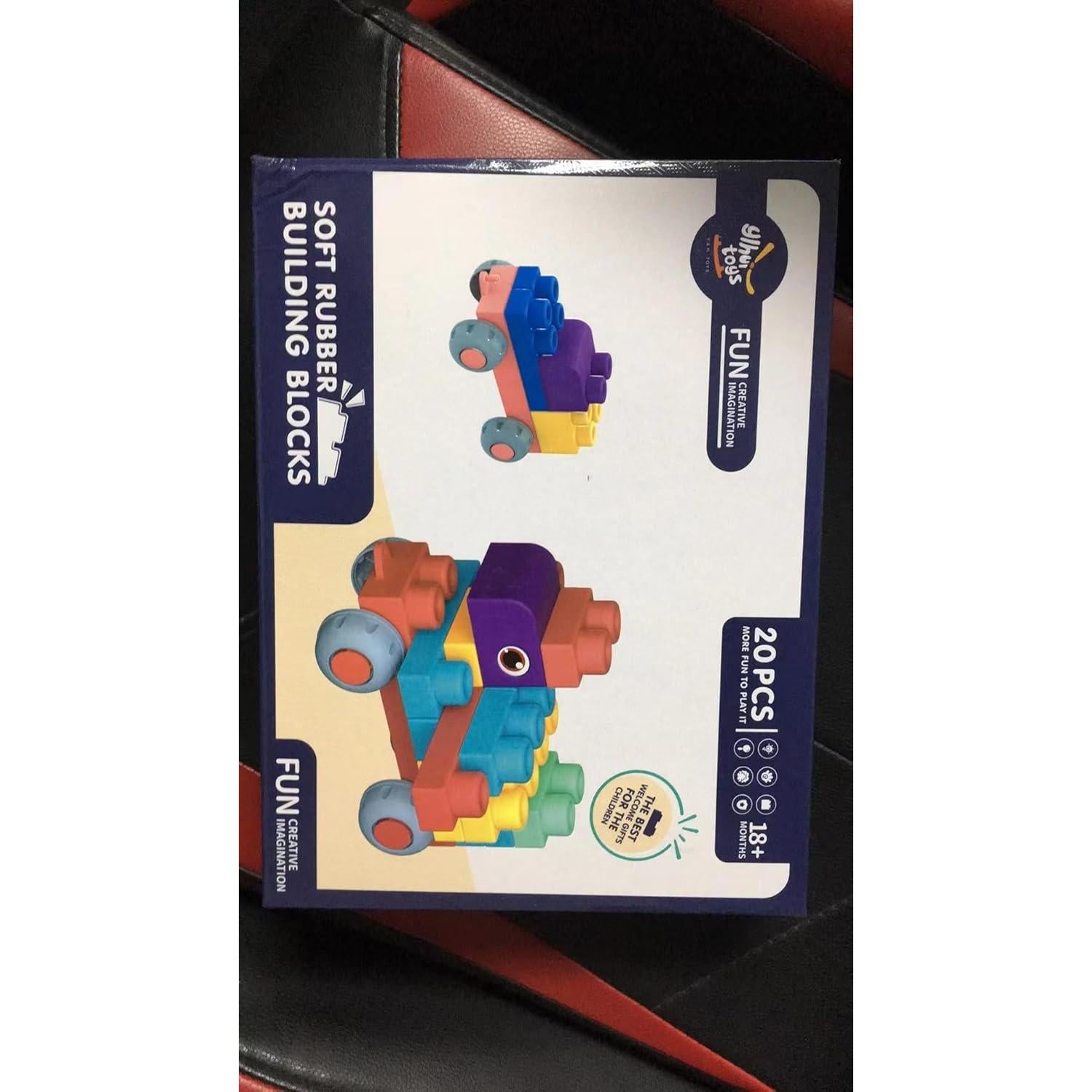 Bloques de Construcción Suaves ROHSCE 20 PCS para Bebés 6 Meses+