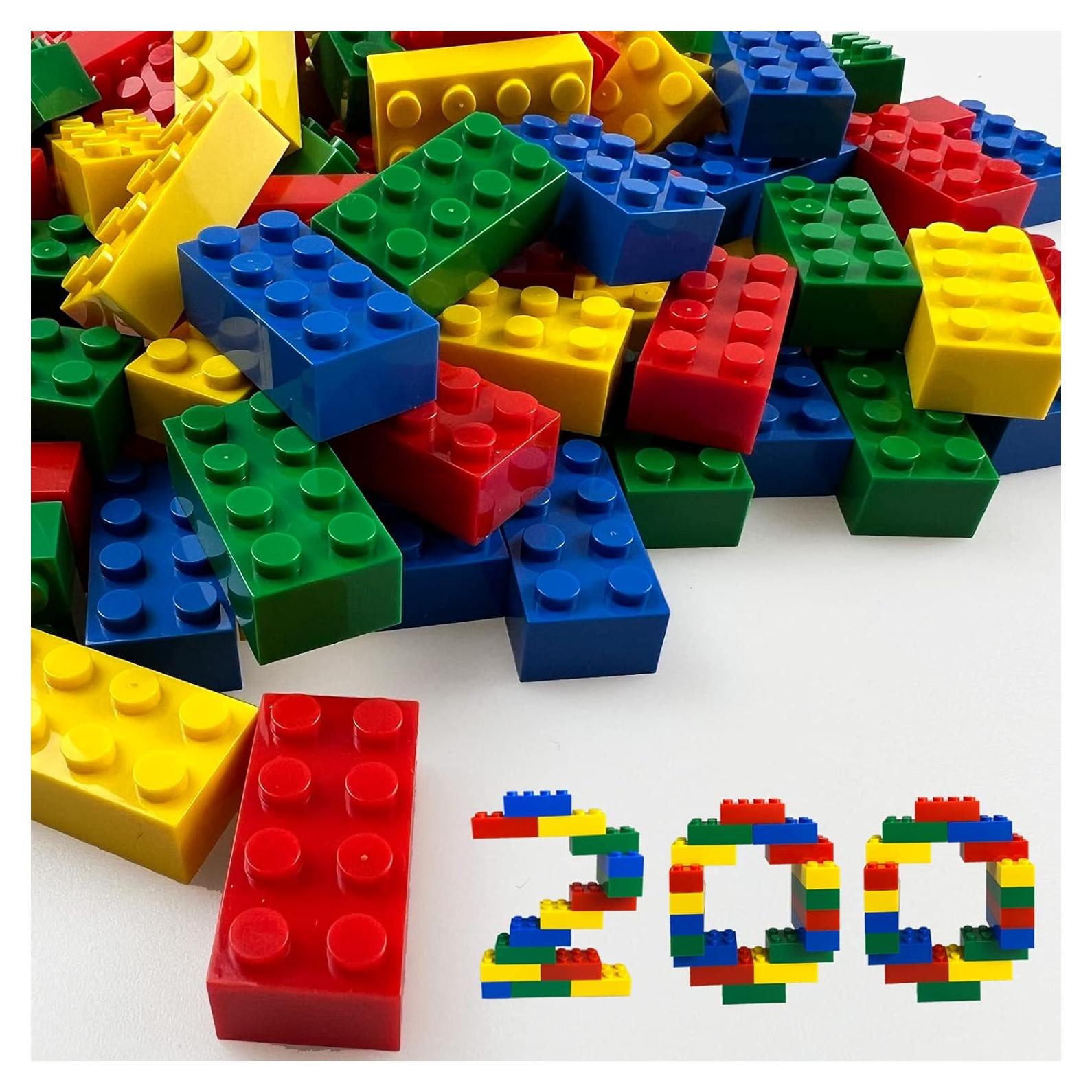 200 Piezas de Ladrillos de Construcción HUIZDQ 2x4 Colores Variados