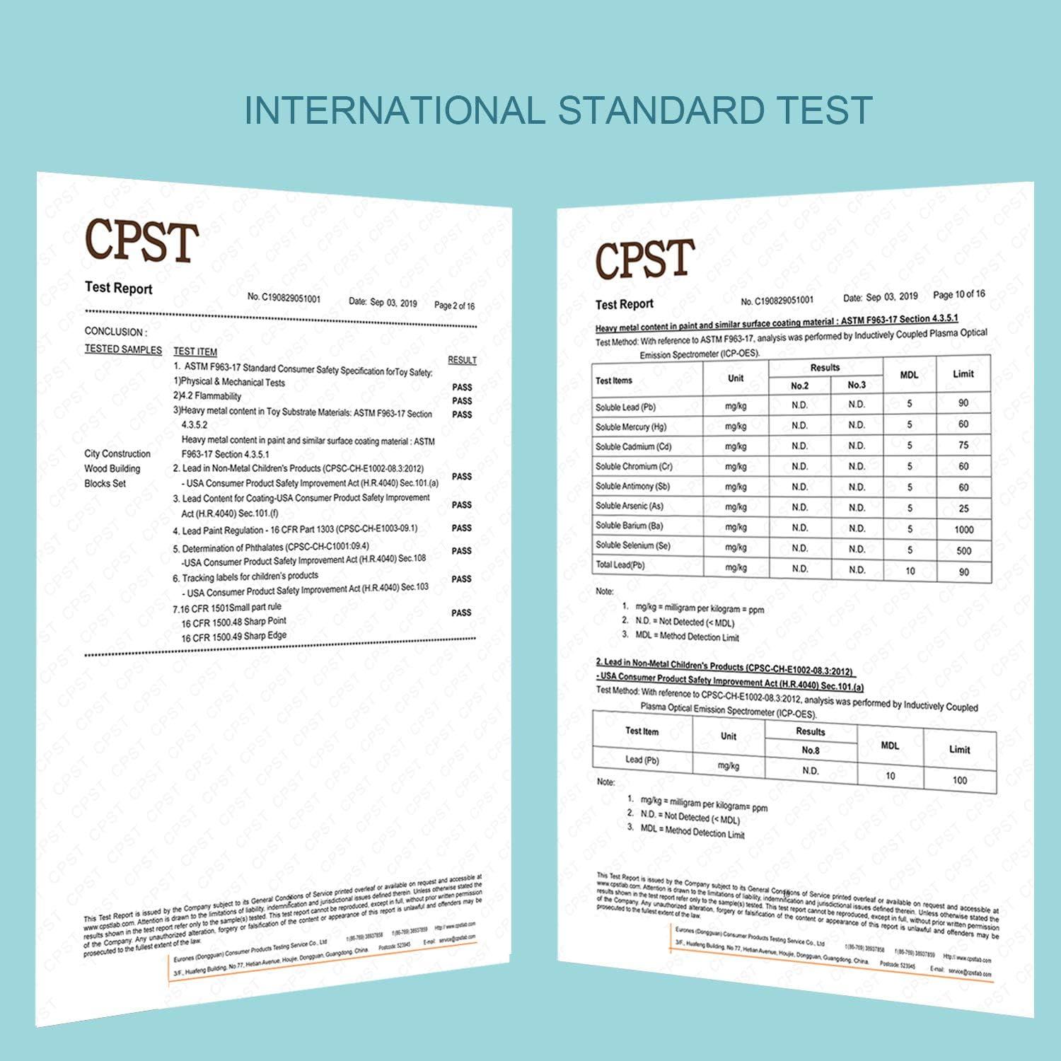 Juego de Bloques de Construcción de Madera Migargle 36 cm
