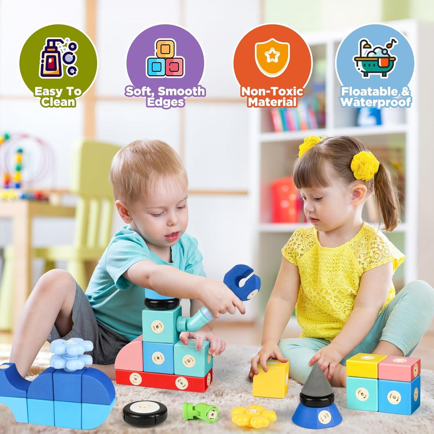 Bloques Magnéticos de Construcción Joyfresh 100 Piezas EVA