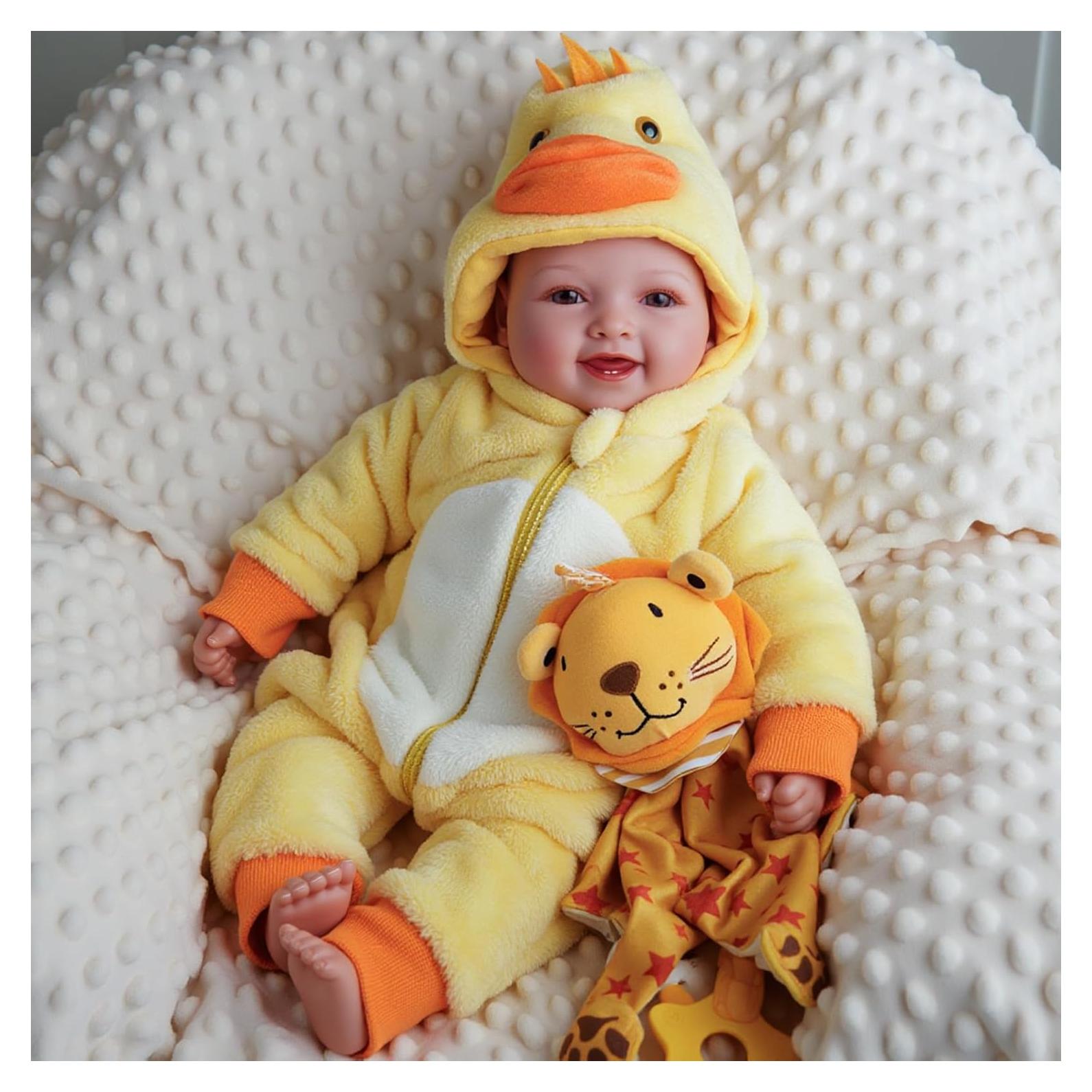 Muñeca de Bebé Realista BABESIDE Mia 43 cm con Accesorios