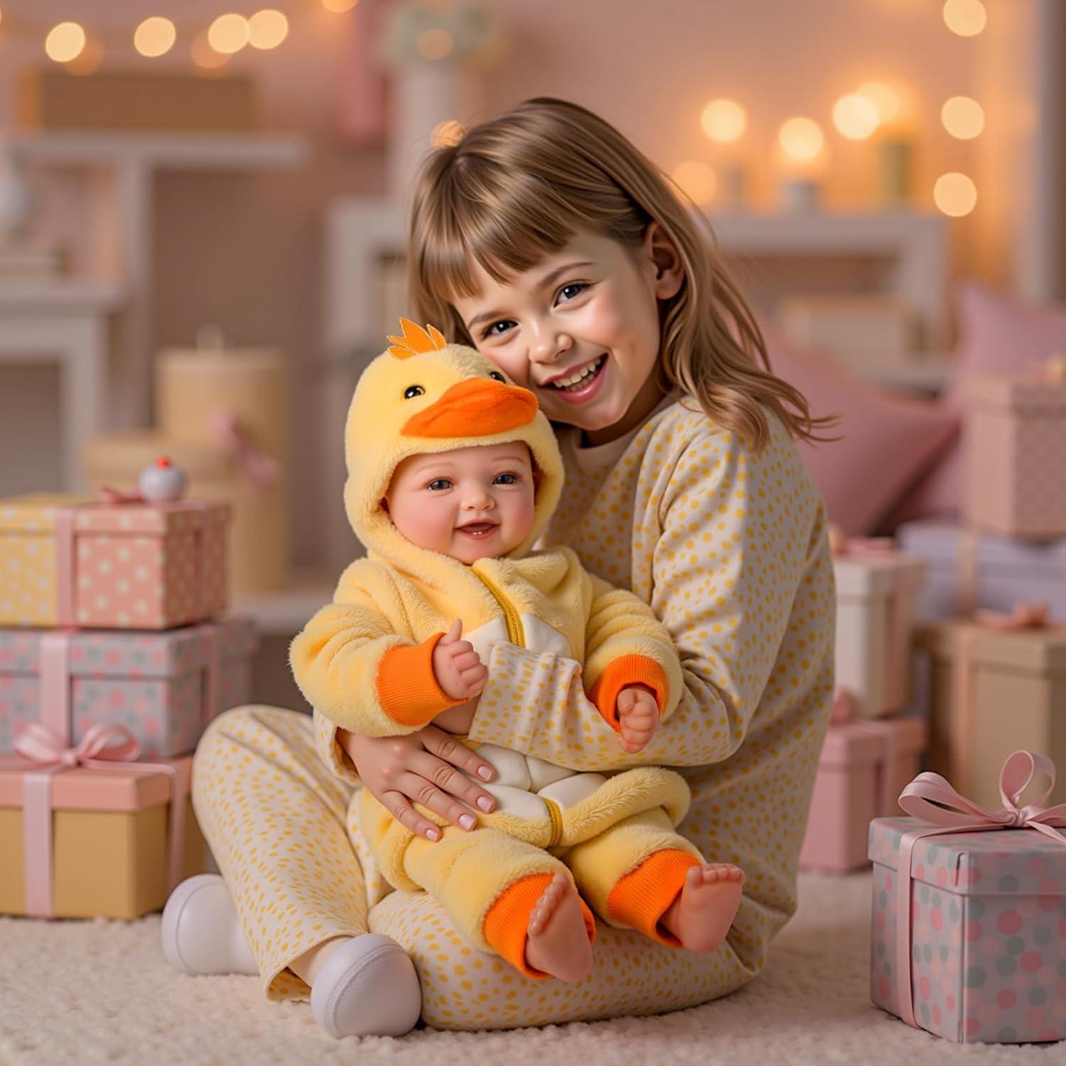 Muñeca de Bebé Realista BABESIDE Mia 43 cm con Accesorios