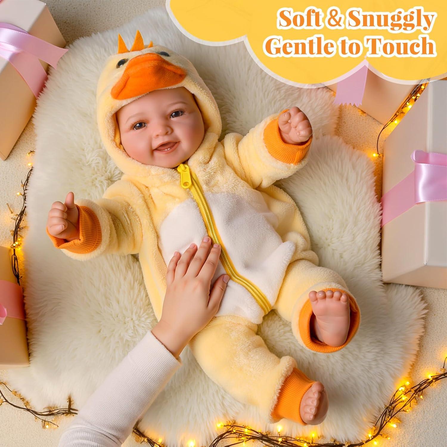 Muñeca de Bebé Realista BABESIDE Mia 43 cm con Accesorios