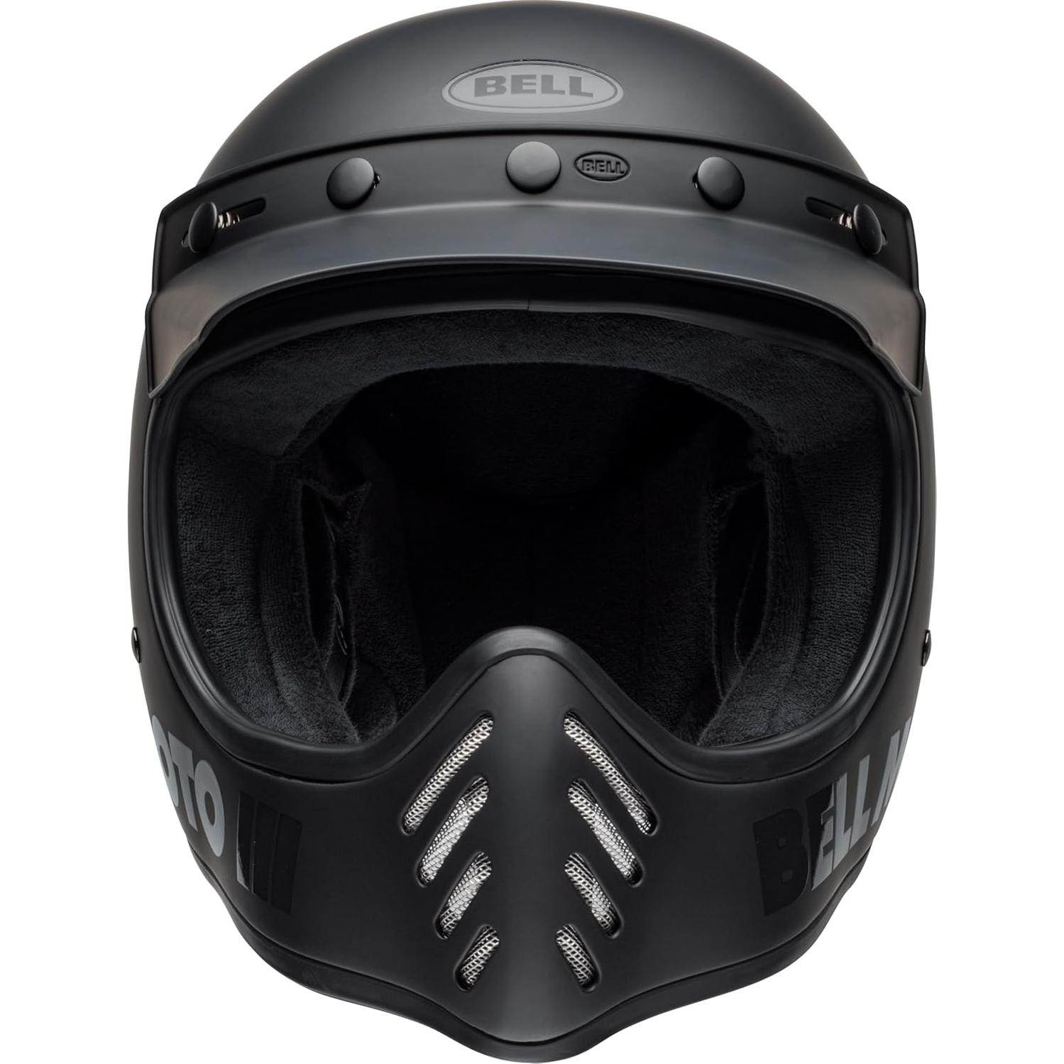 Casco Bell Moto-3 Negro Mate Brillante X-Grande 2.06kg
