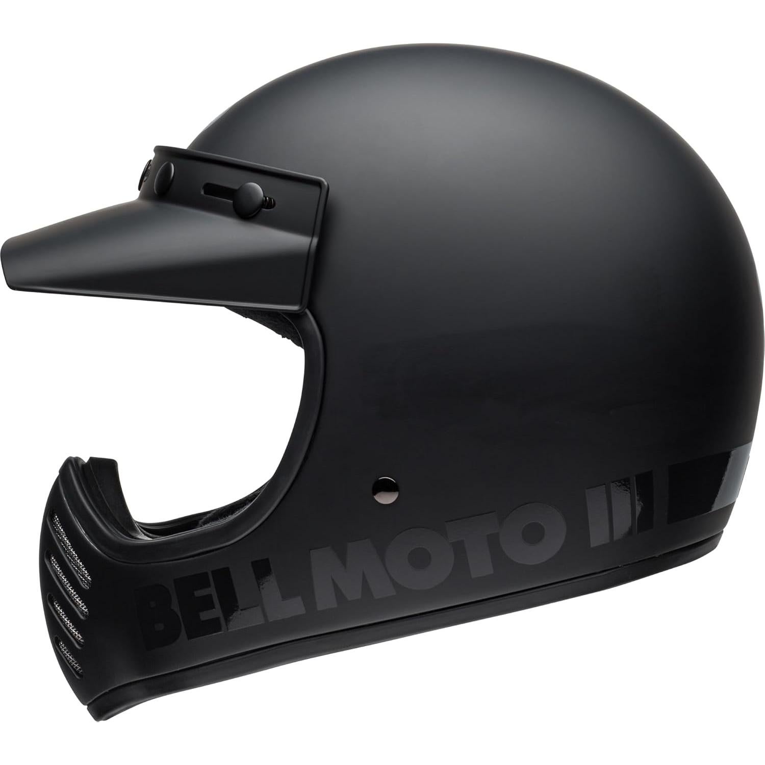 Casco Bell Moto-3 Negro Mate Brillante X-Grande 2.06kg