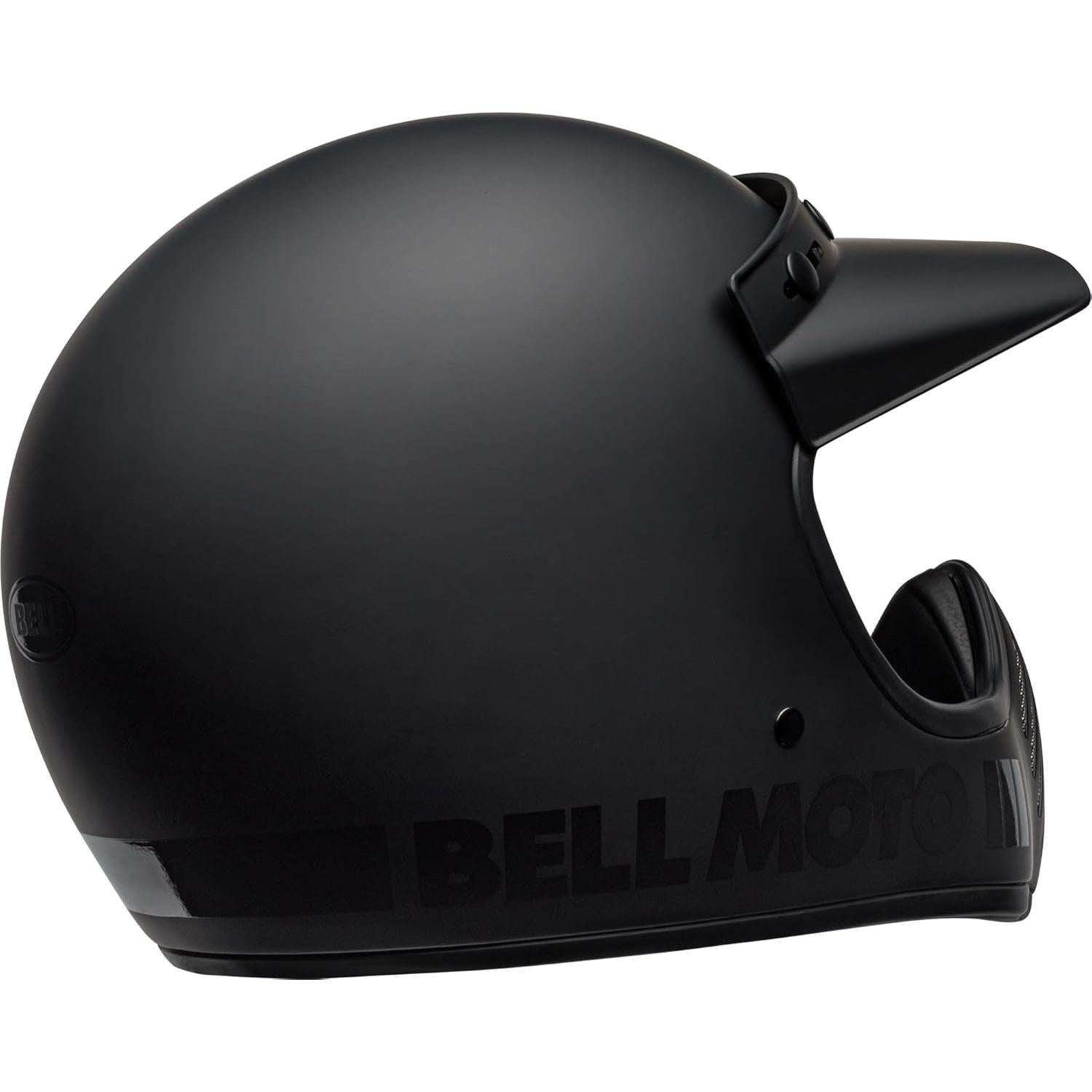 Casco Bell Moto-3 Negro Mate Brillante X-Grande 2.06kg