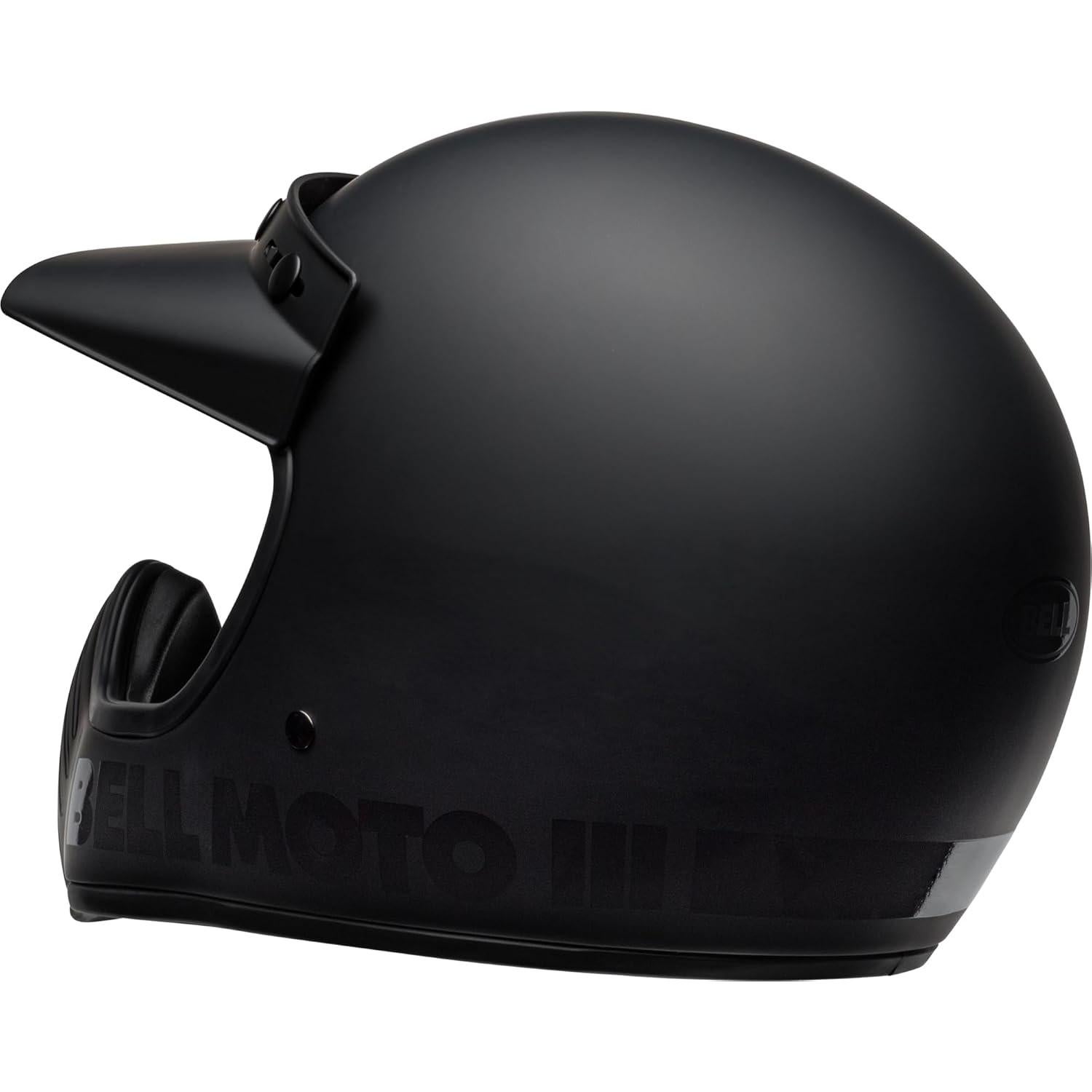 Casco Bell Moto-3 Negro Mate Brillante X-Grande 2.06kg
