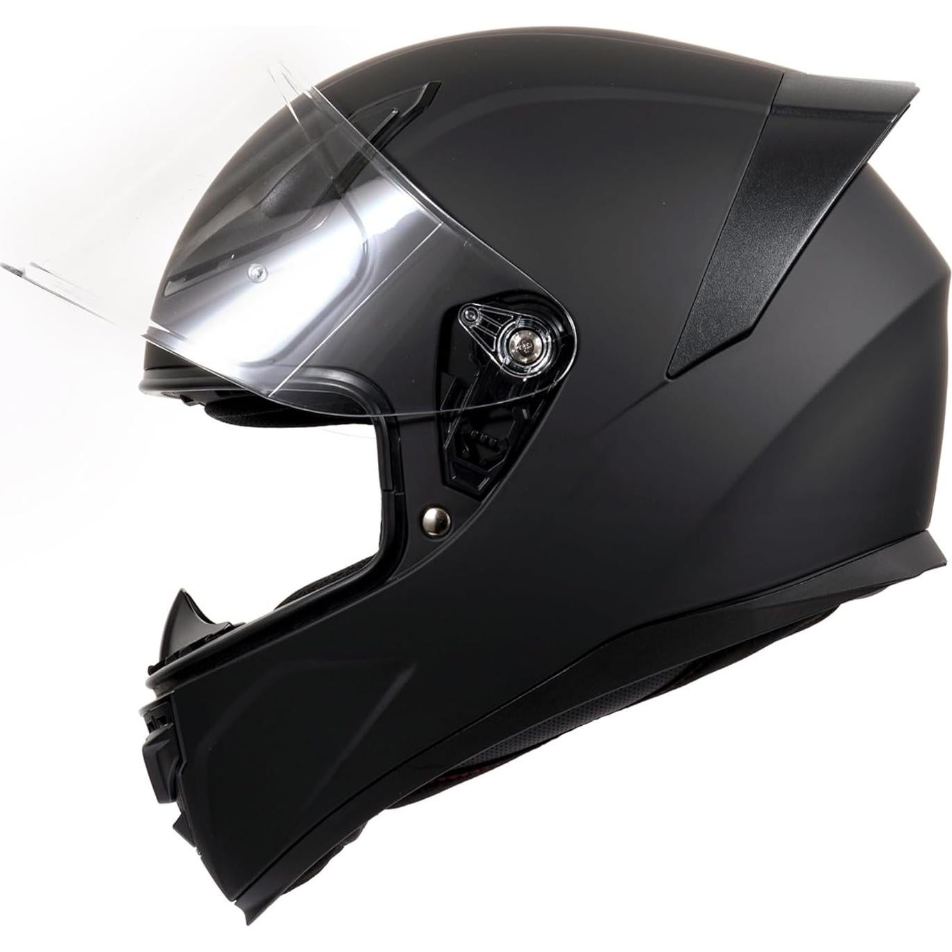 Casco Integral OTS Foxhound Negro Mate Mediano DOT - Ligero y Aerodinámico