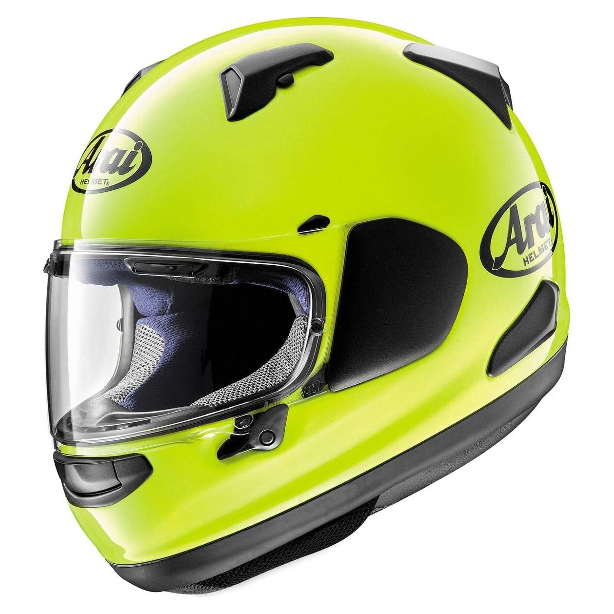 Casco Arai Quantum-X Sólido Mediano Amarillo Fluorescente