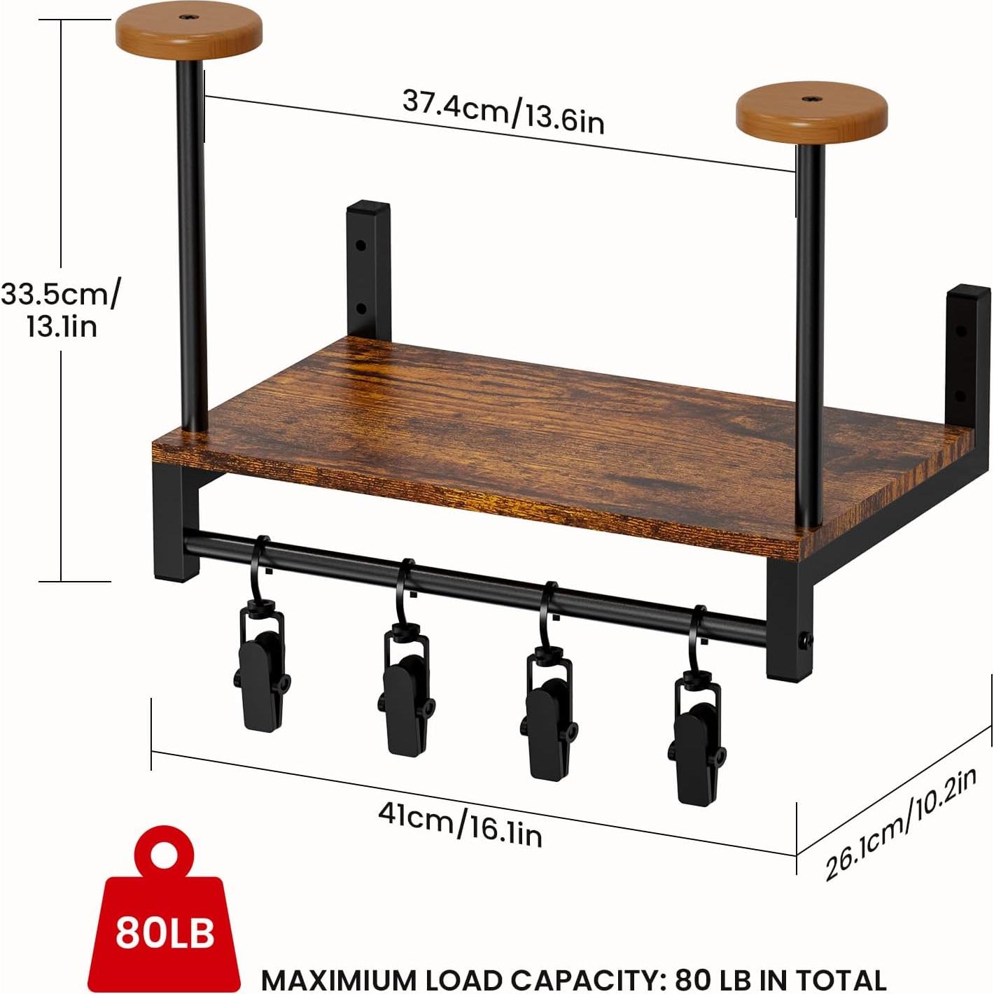Soporte de Casco Montaje en Pared NANAGIFTREE Negro Retro