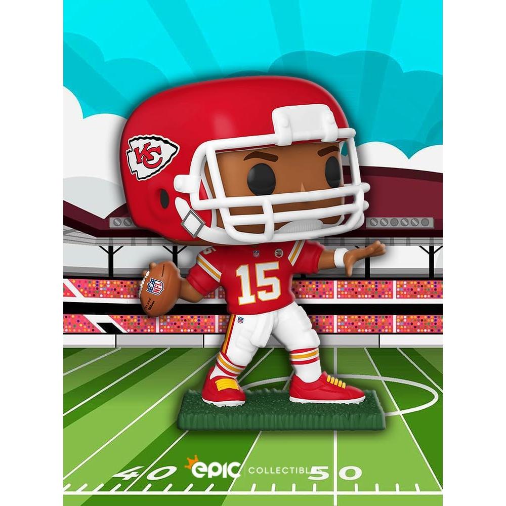 Figura Vinilo Patrick Mahomes KC Chiefs 10.54 cm con Protector