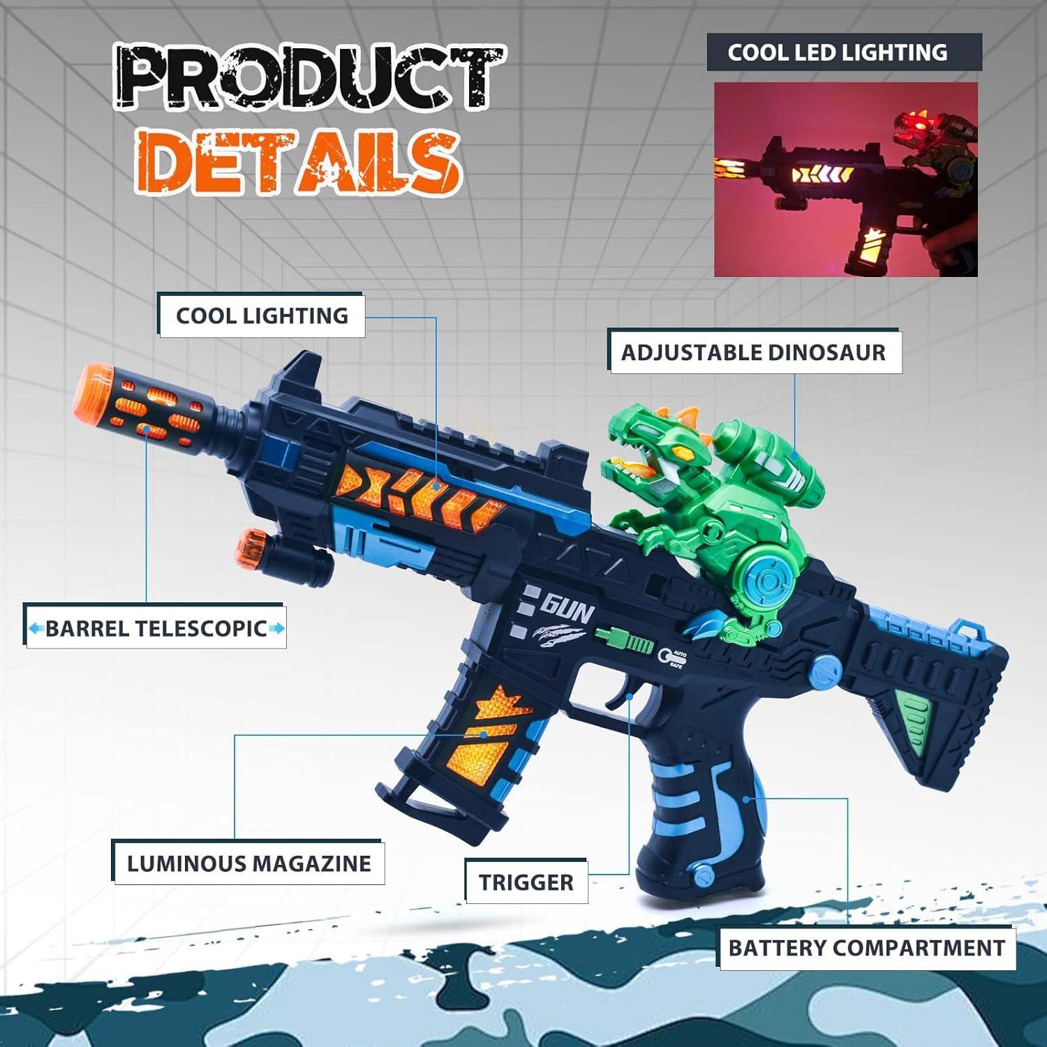 Pistola de Juguete Eléctrica JOCOUNY con Luces LED y Sonido