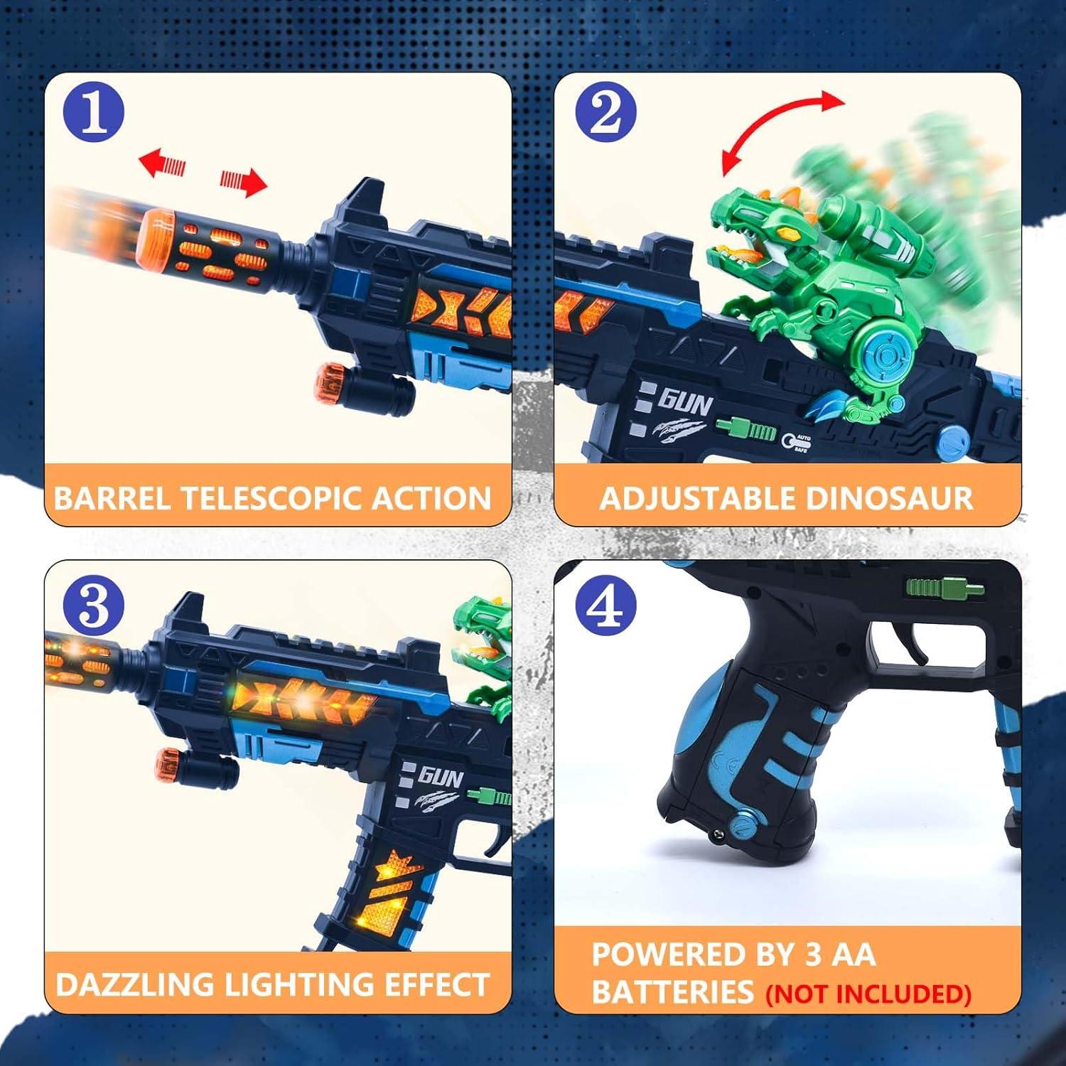 Pistola de Juguete Eléctrica JOCOUNY con Luces LED y Sonido