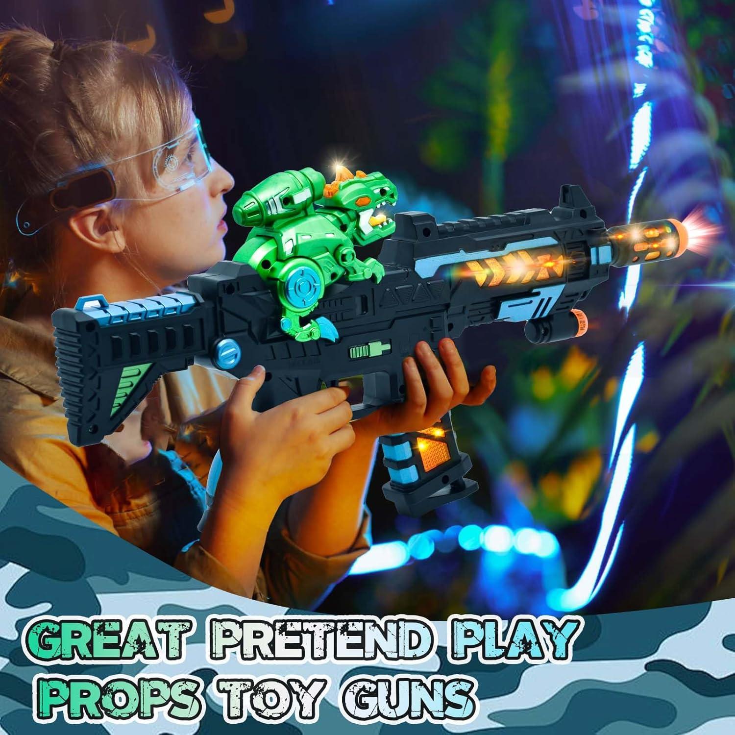 Pistola de Juguete Eléctrica JOCOUNY con Luces LED y Sonido