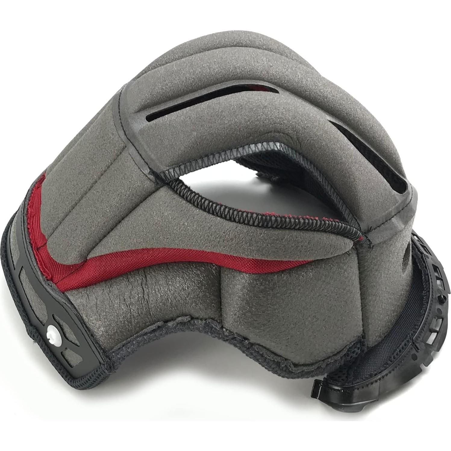 Almohadilla Central Delgada Shoei Hornet X2 Gris/Rojo