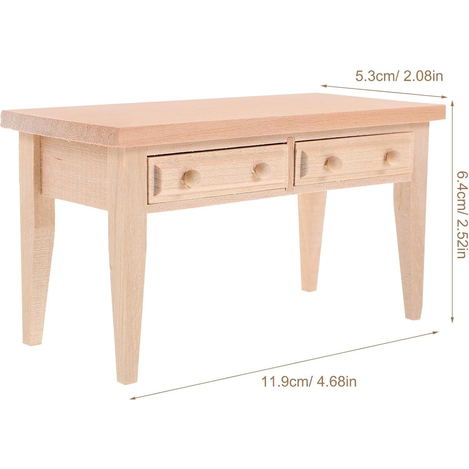 Juego de Muebles de Mini Casa de Muñecas JOINPAYA 1:12 Mesa y Silla