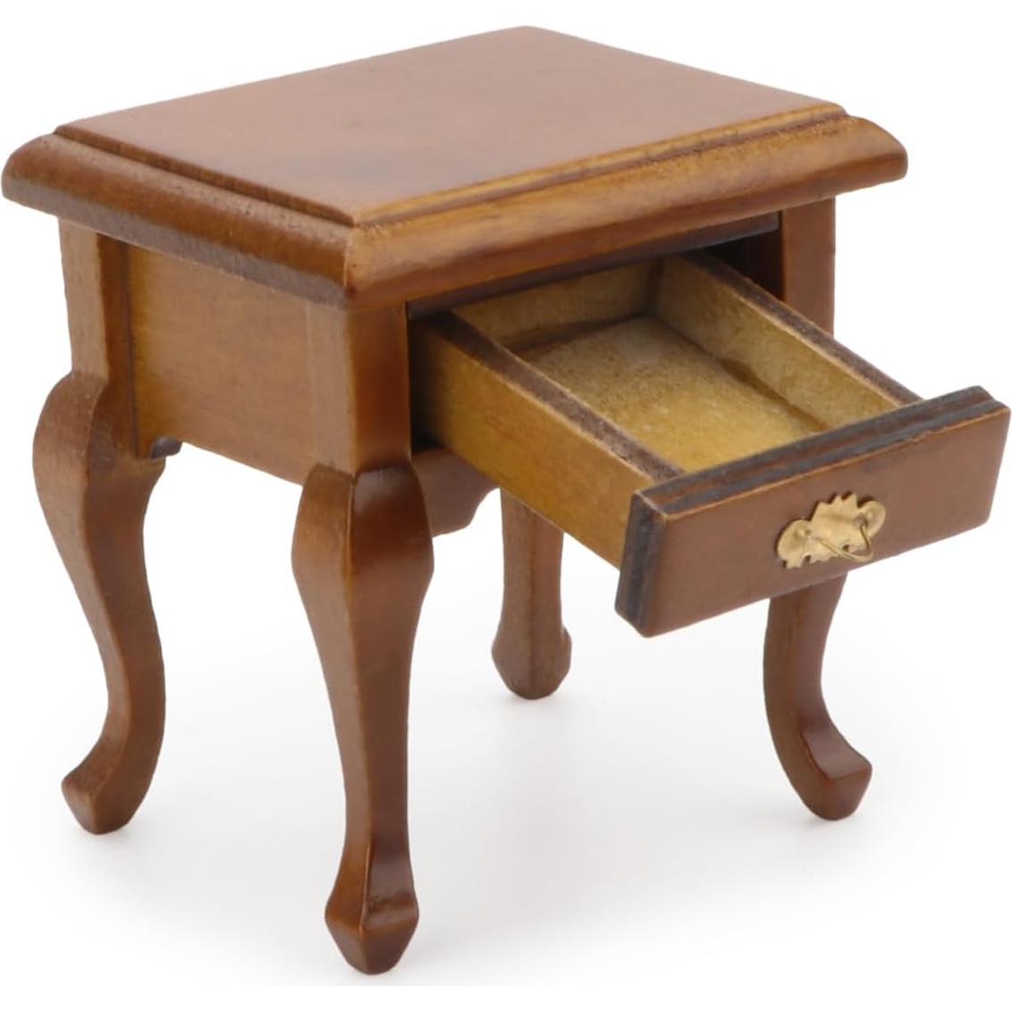 Mesita de Noche Miniatura Cutemini Madera Vintage 5x4.3 cm