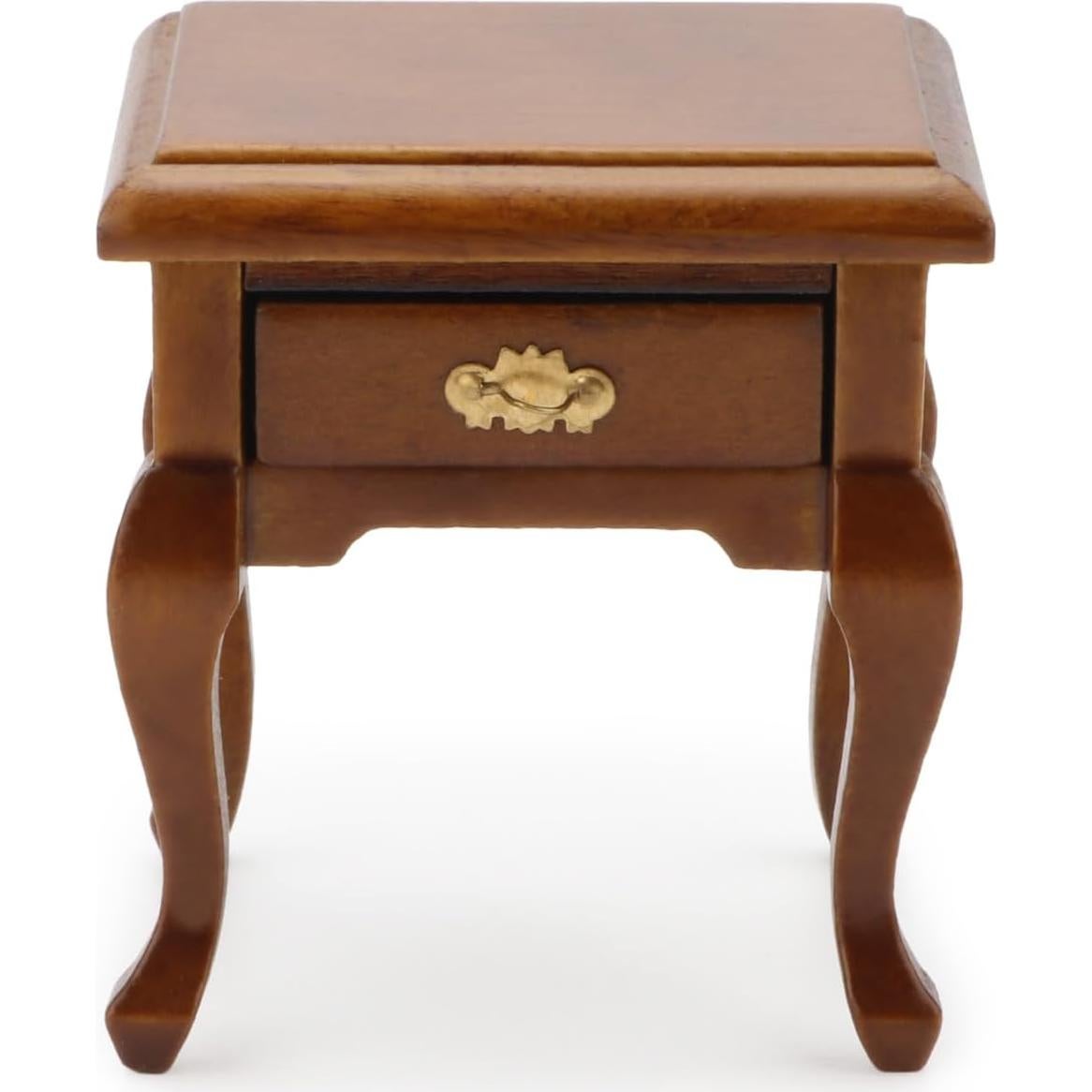 Mesita de Noche Miniatura Cutemini Madera Vintage 5x4.3 cm