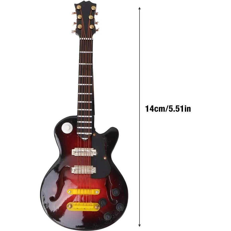 Guitarra en Miniatura BORDSTRACT 14 cm Decoración Musical