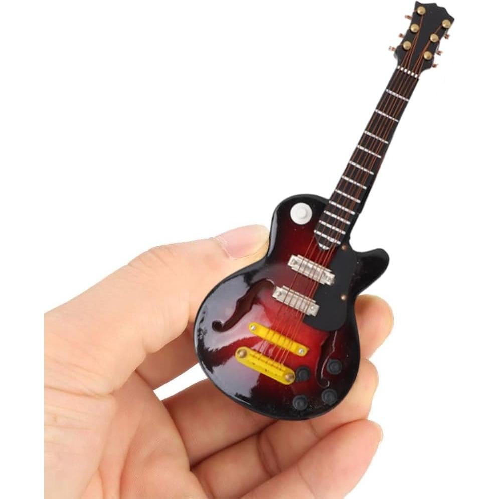 Guitarra en Miniatura BORDSTRACT 14 cm Decoración Musical