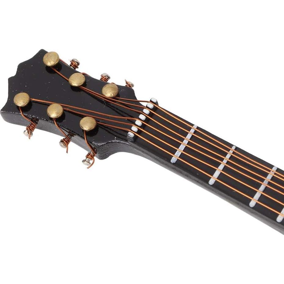 Guitarra en Miniatura BORDSTRACT 14 cm Decoración Musical