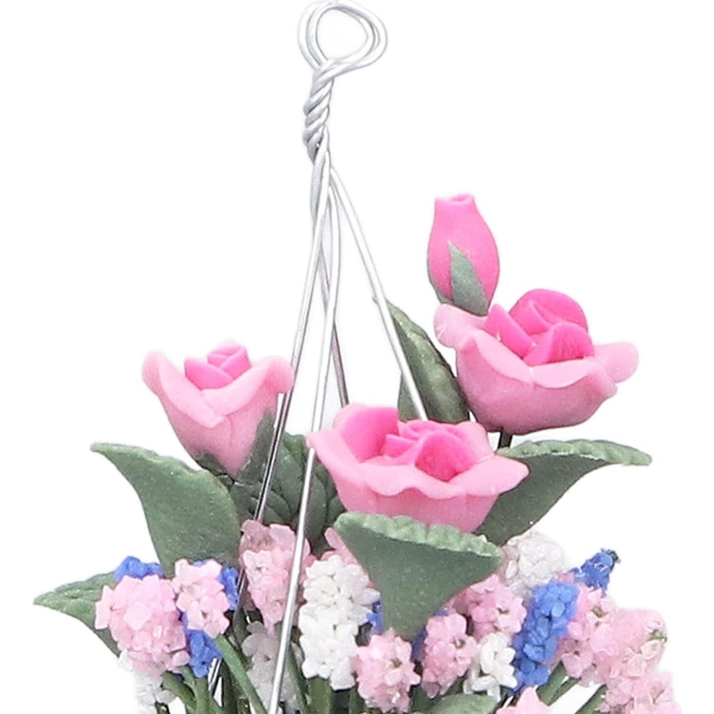 Mini Maceta de Flores Zerodis 1:12 Arcilla Decorativa